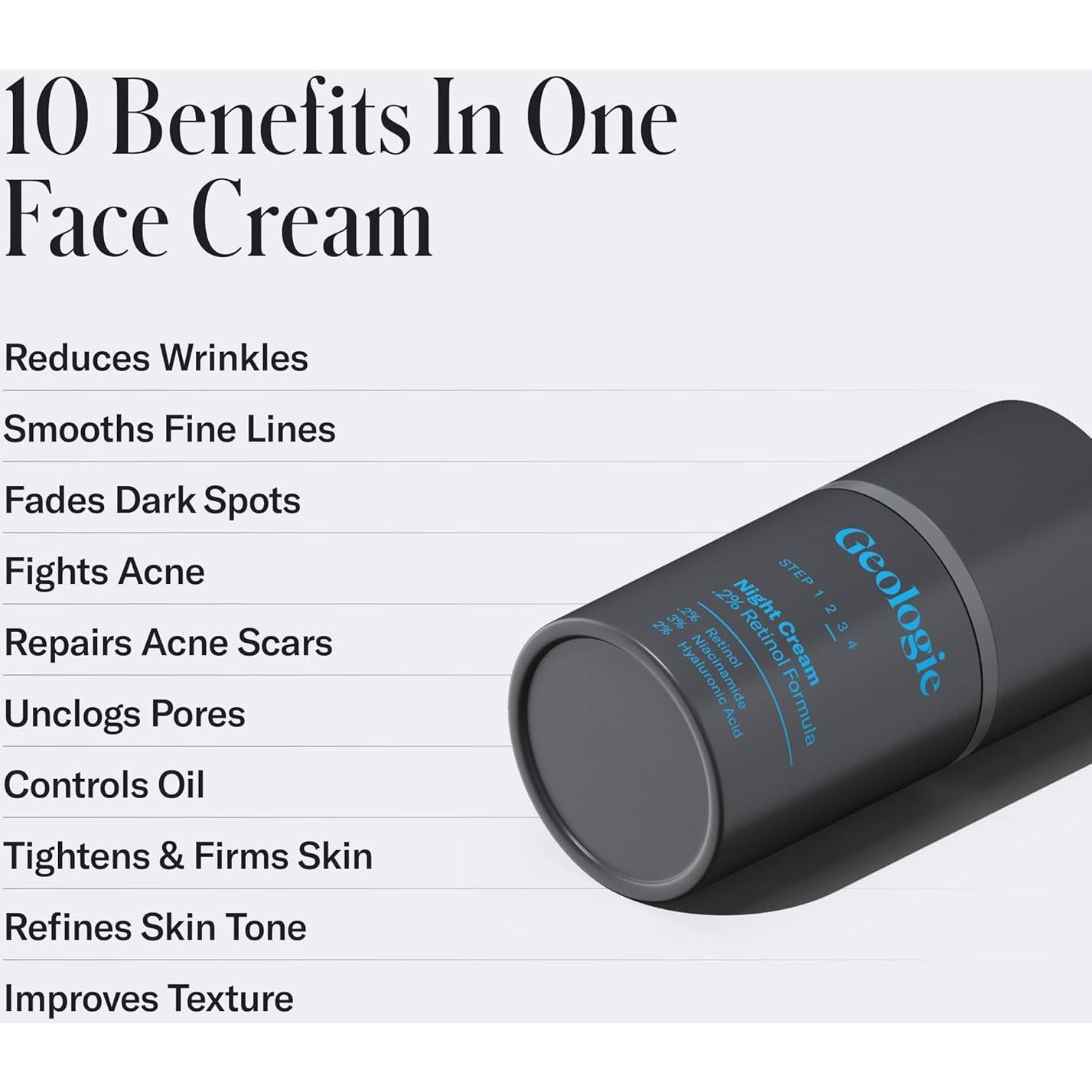 Crema Facial Anti-Envejecimiento Geologie 0.2% Retinol 117g