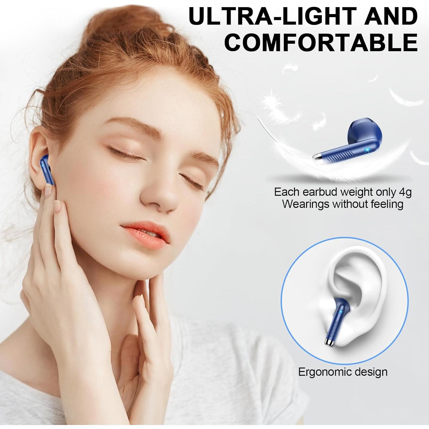 Auriculares Inalámbricos Wasart J55 Bluetooth 5.3 IP7 40H