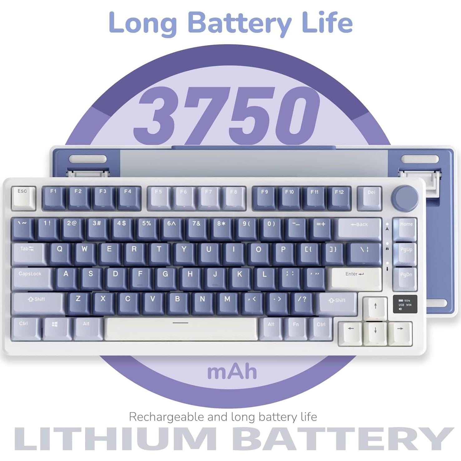 Teclado Mecánico RK Royal Kludge RKM75 75% RGB Bluetooth