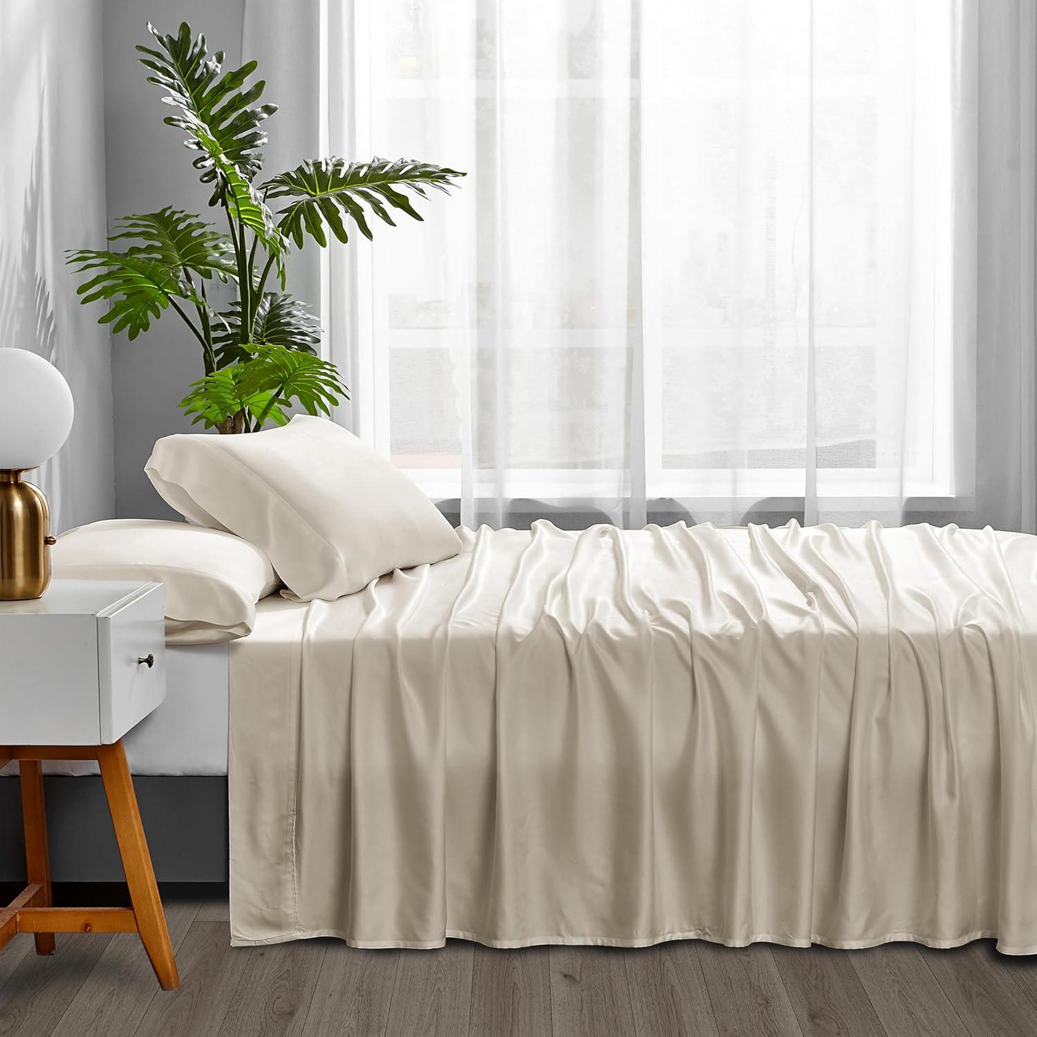 Sábanas Refrigerantes ACCURATEX Individual 100% Viscosa Bambú Beige