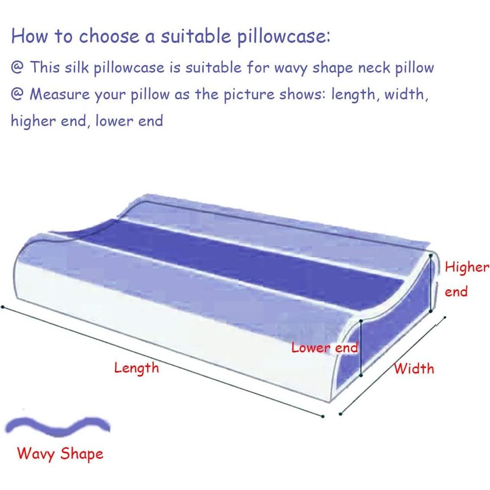 Funda de Almohada de Seda Cozysilk Beige 50x32x10cm Hipoalergénica