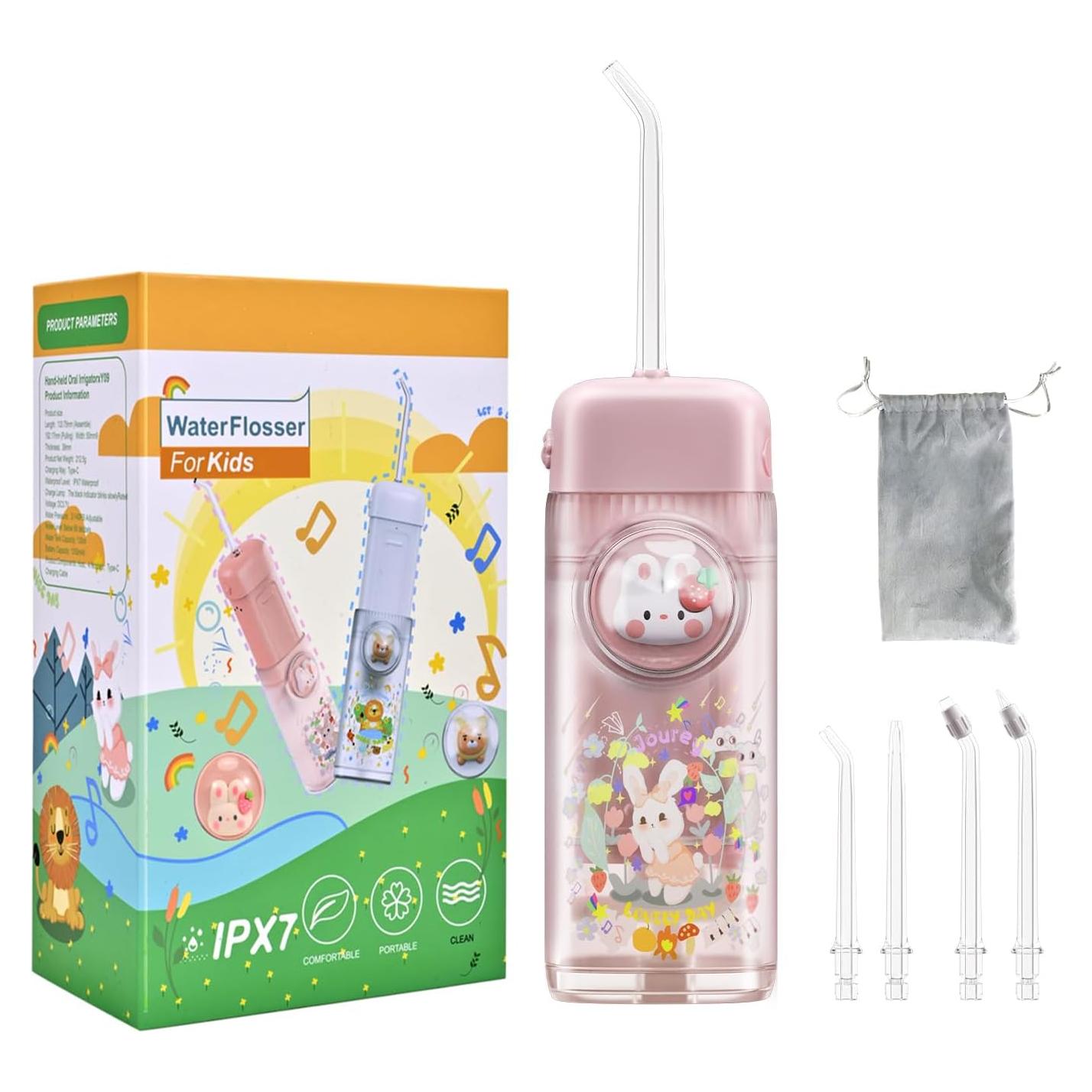 Hilo Dental Acuático Inalámbrico YK-Mak Rosa 3 Modos IPX7