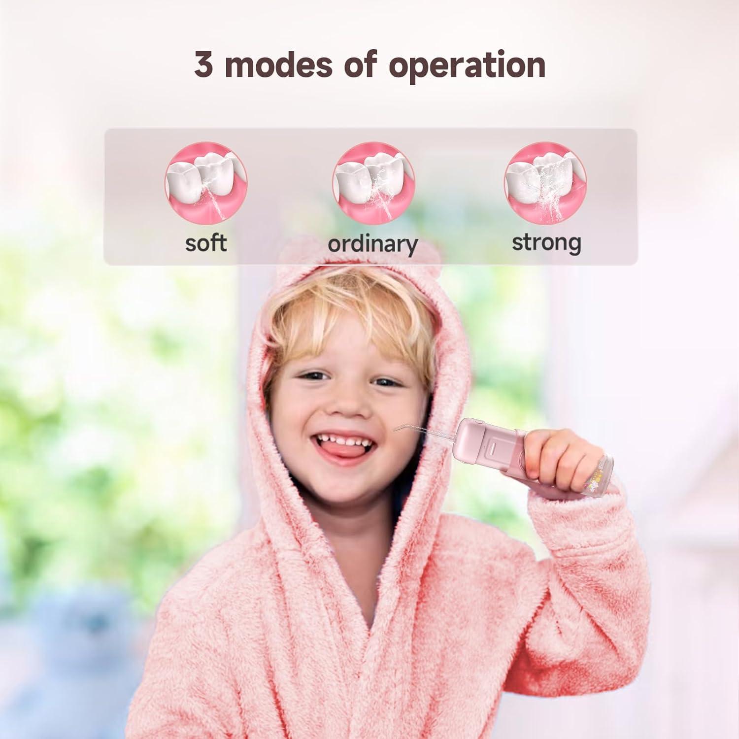 Hilo Dental Acuático Inalámbrico YK-Mak Rosa 3 Modos IPX7