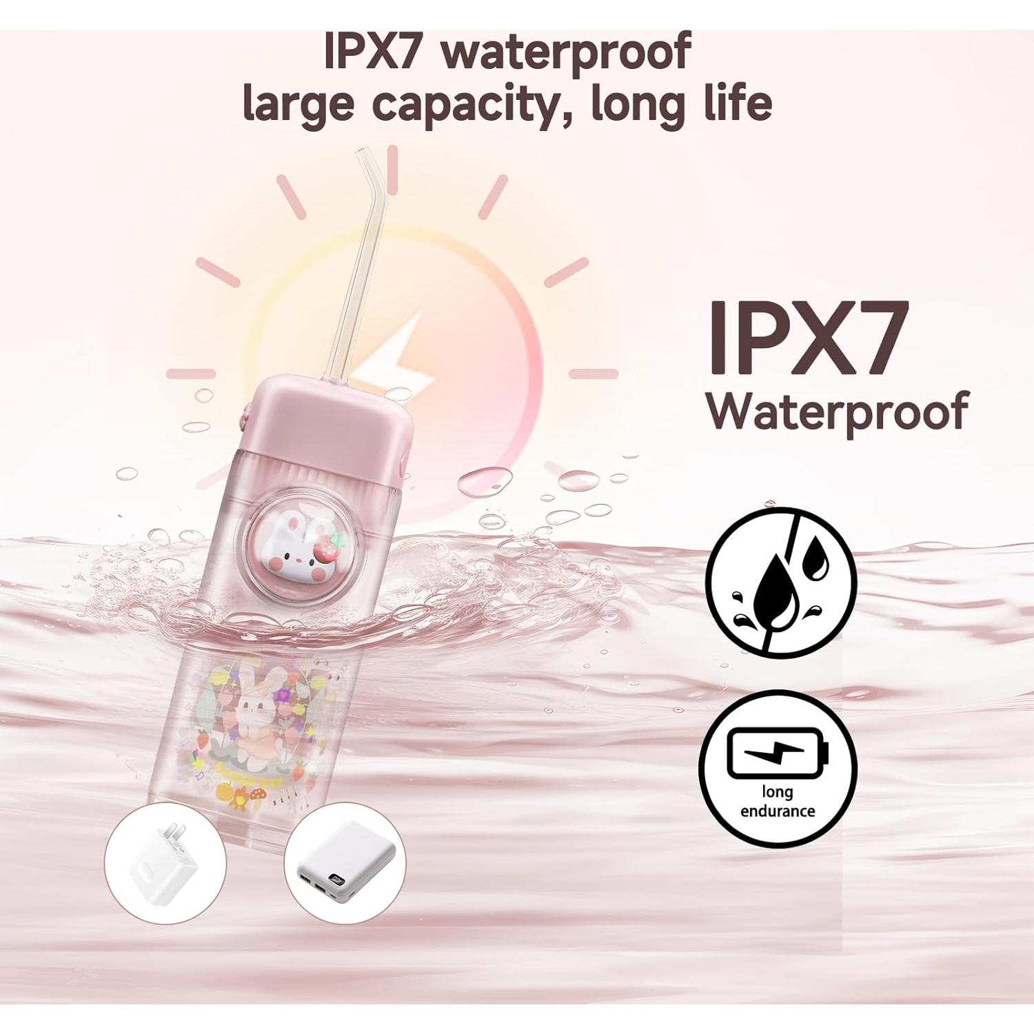 Hilo Dental Acuático Inalámbrico YK-Mak Rosa 3 Modos IPX7