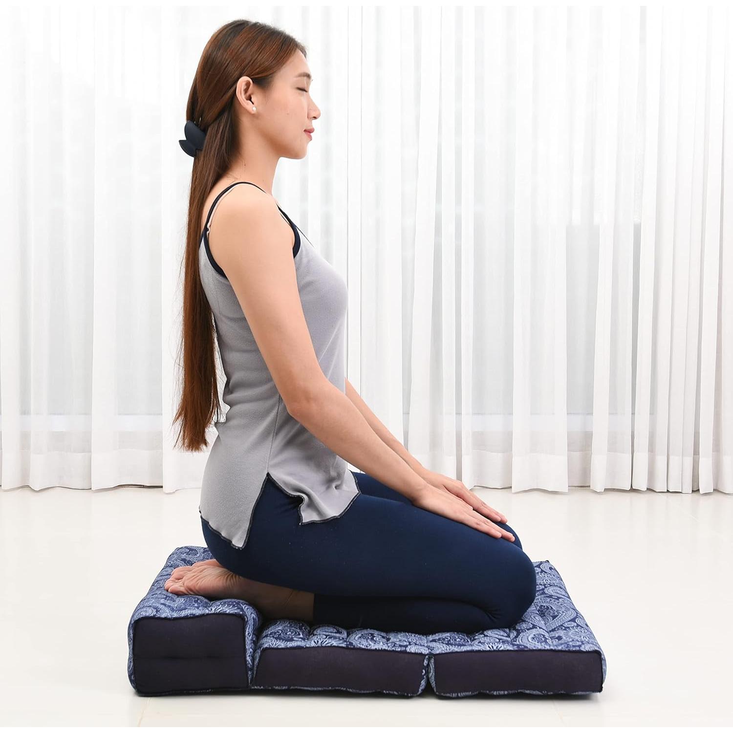 Colchón Plegable Leewadee 2 en 1 para Yoga y Meditación