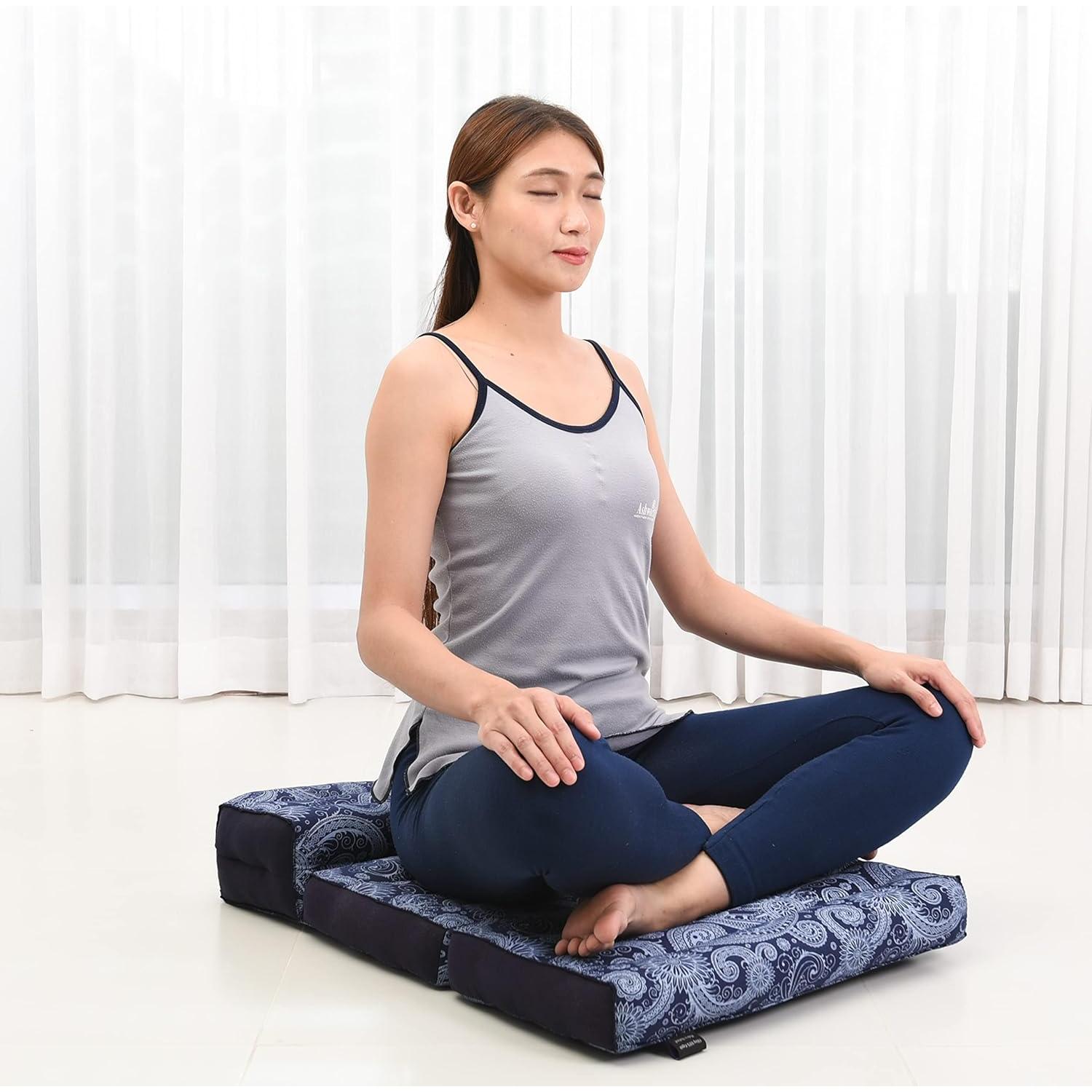 Colchón Plegable Leewadee 2 en 1 para Yoga y Meditación