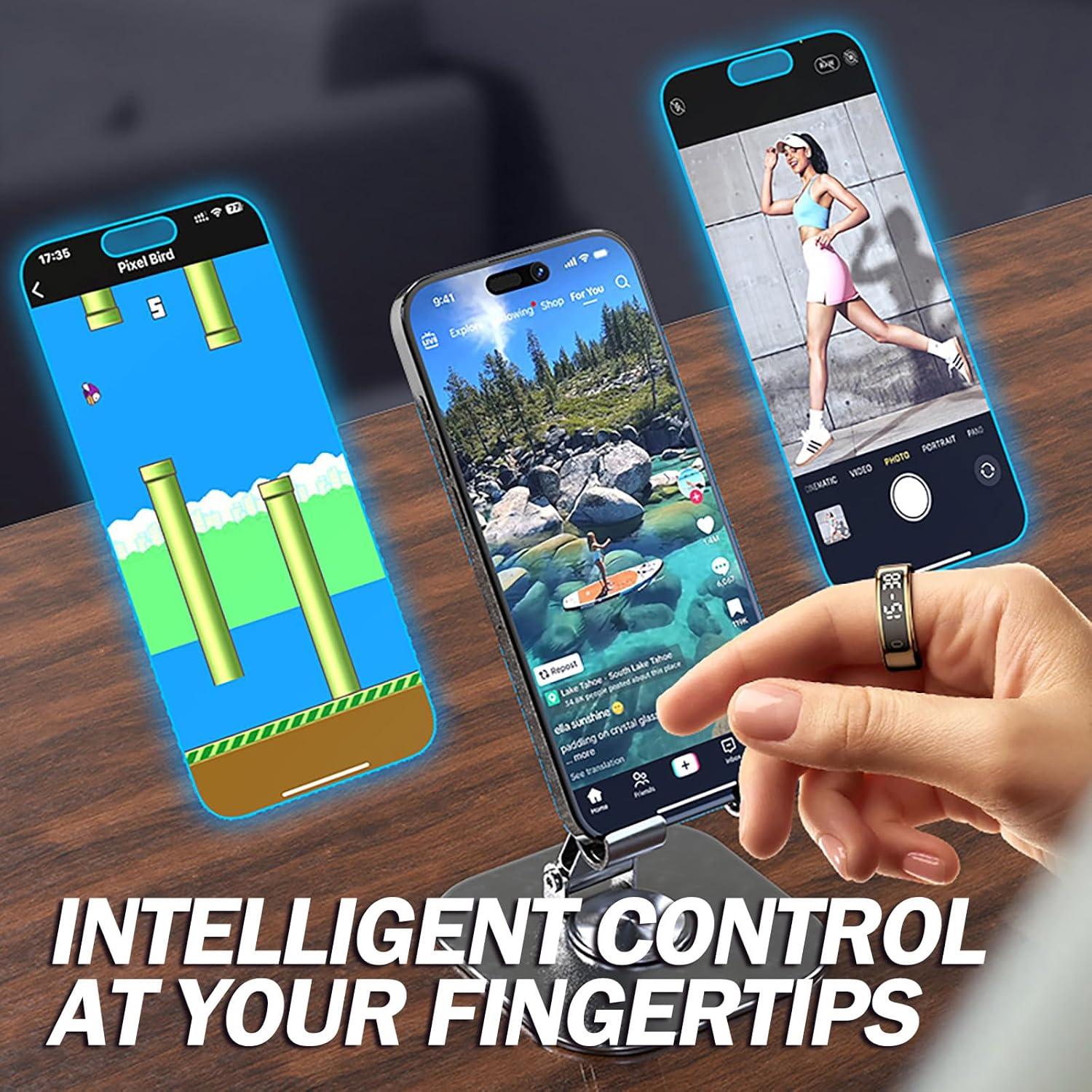 Anillo Inteligente de Salud CNBRO JYR11PFS Negro #9