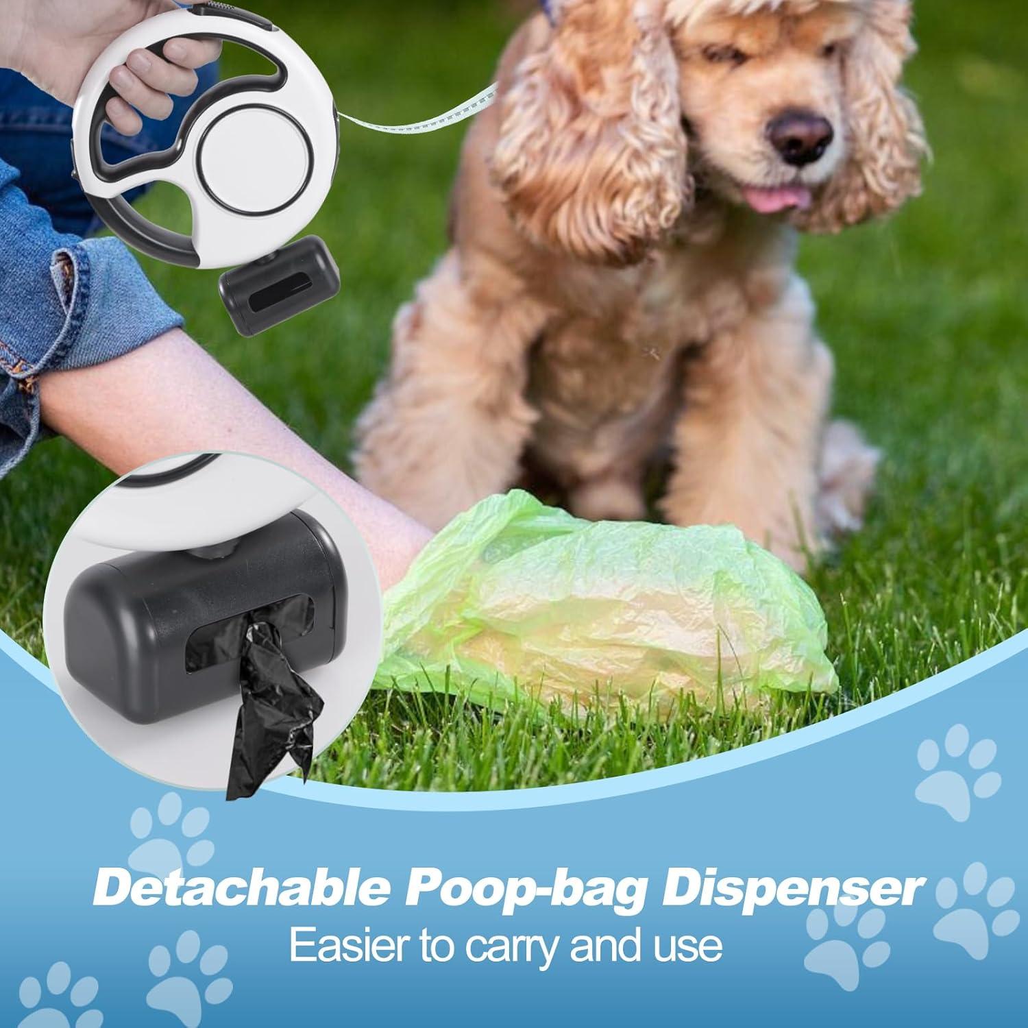 Correa Retráctil para Perros Zividodo 10 pies con Luz LED