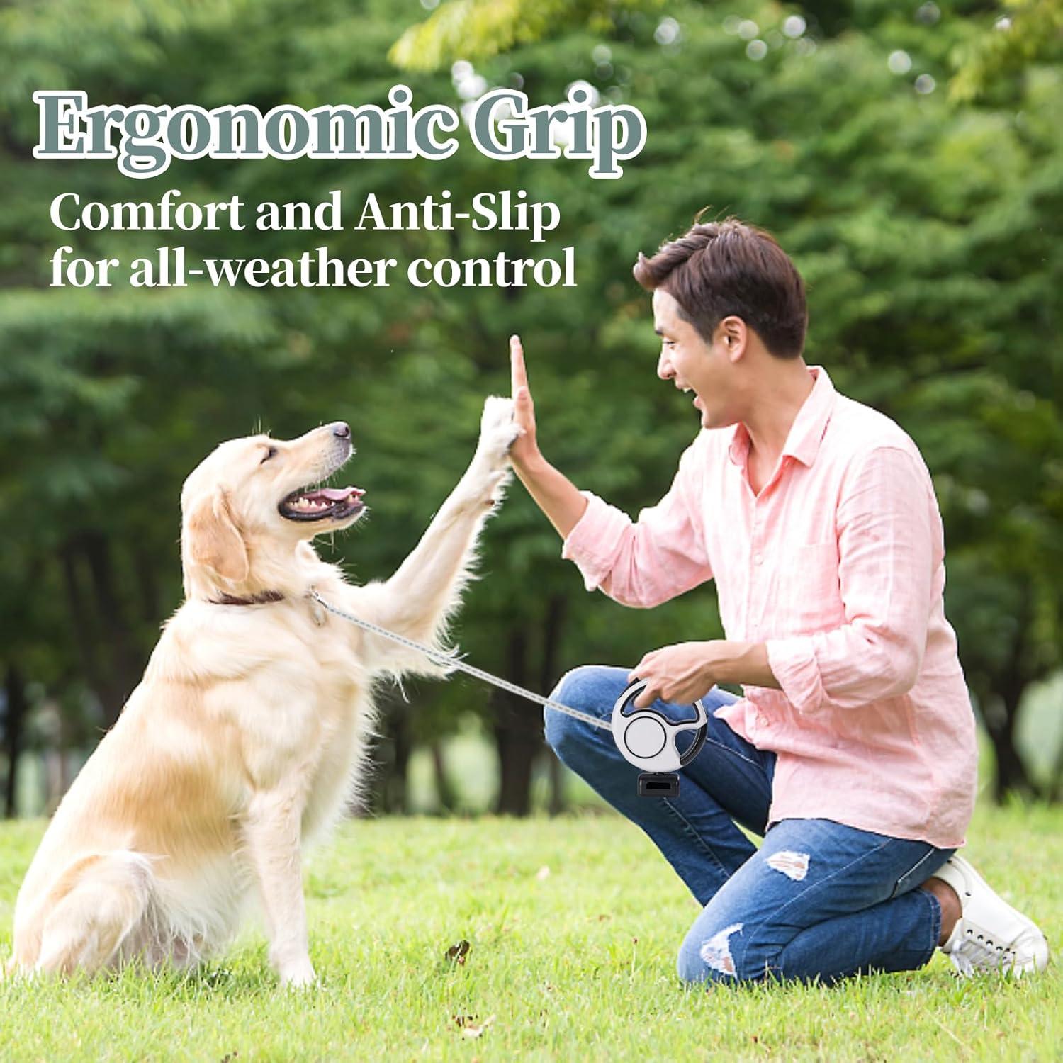 Correa Retráctil para Perros Zividodo 10 pies con Luz LED