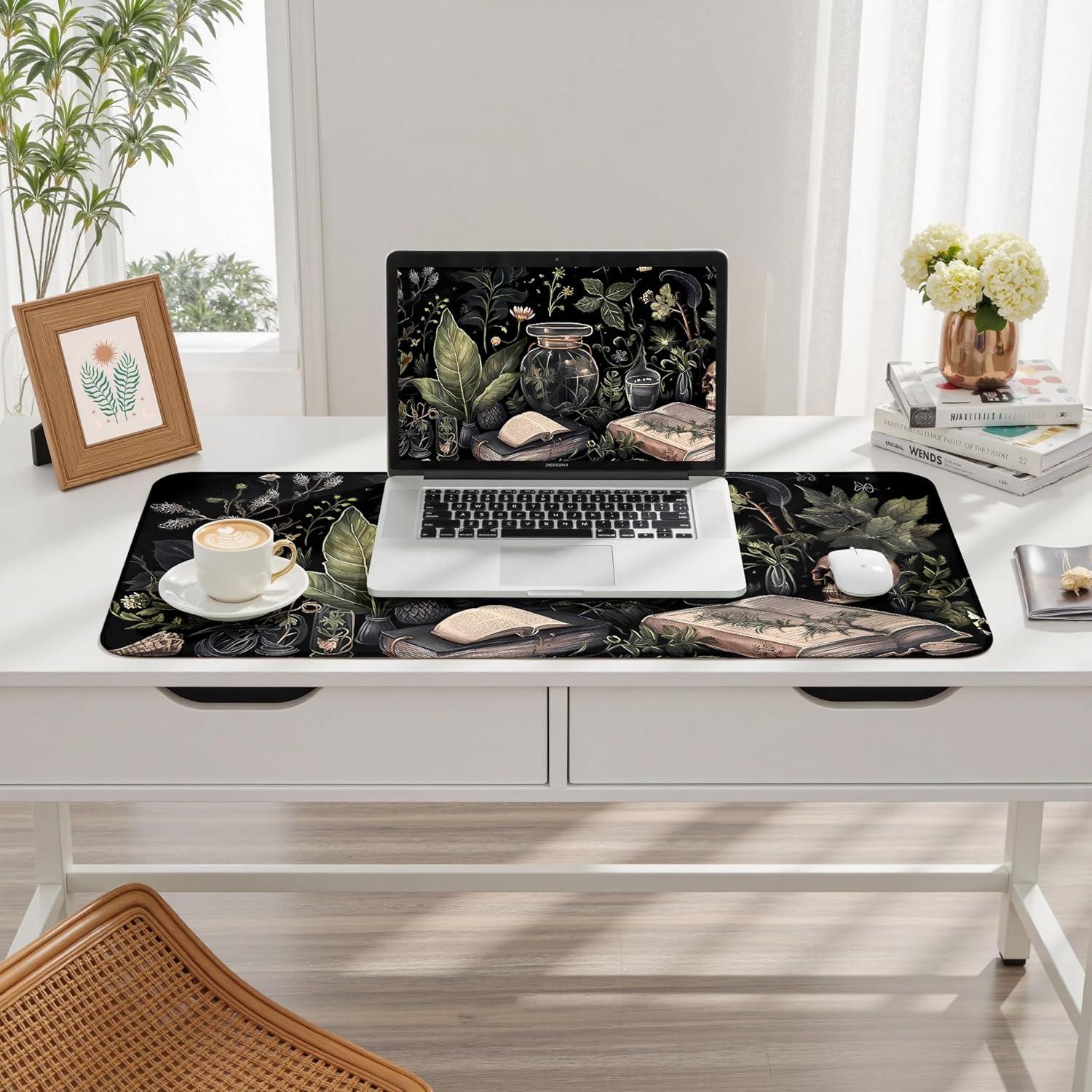 Alfombrilla de Escritorio XXL Nasdalgias 80x40cm Dark Academia