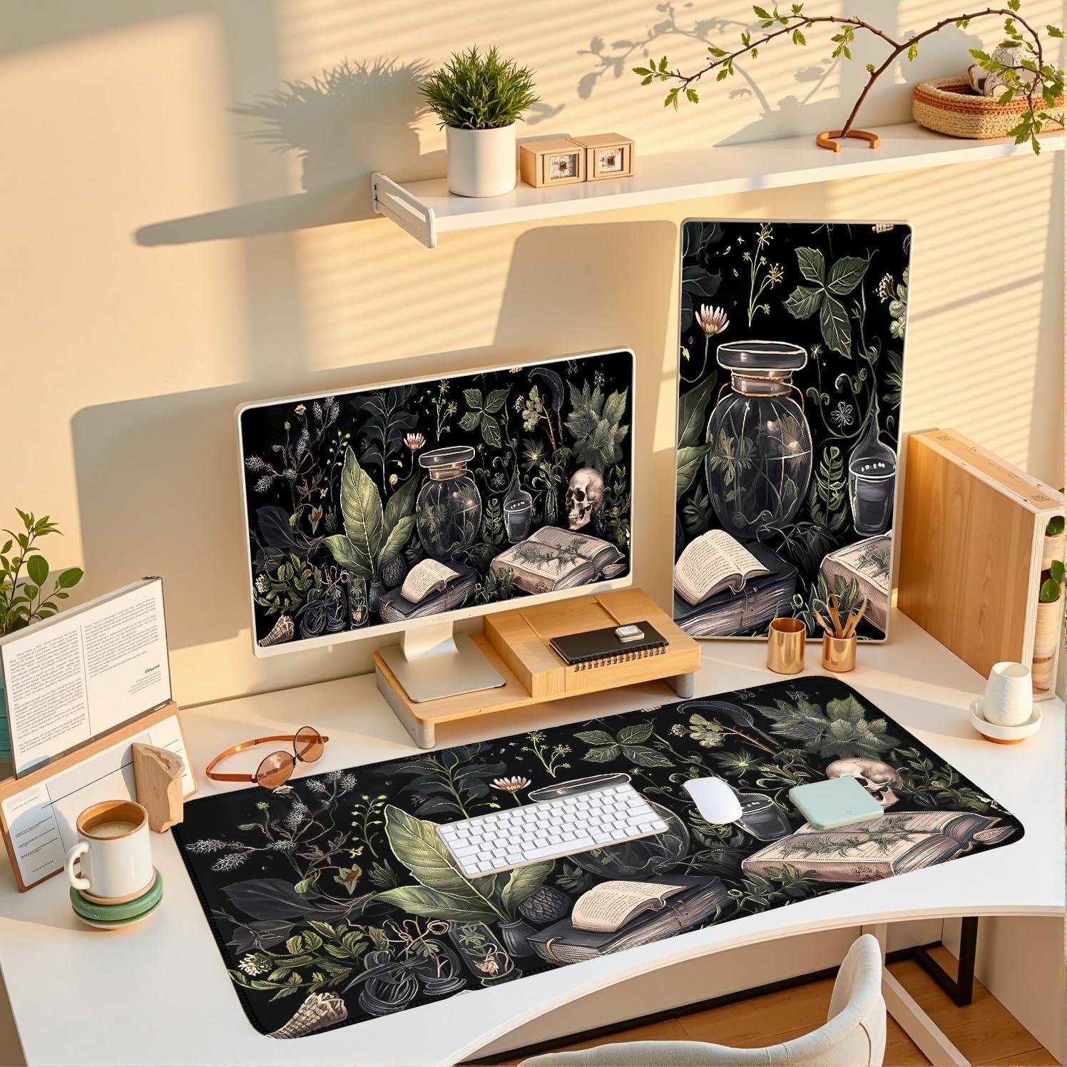 Alfombrilla de Escritorio XXL Nasdalgias 80x40cm Dark Academia