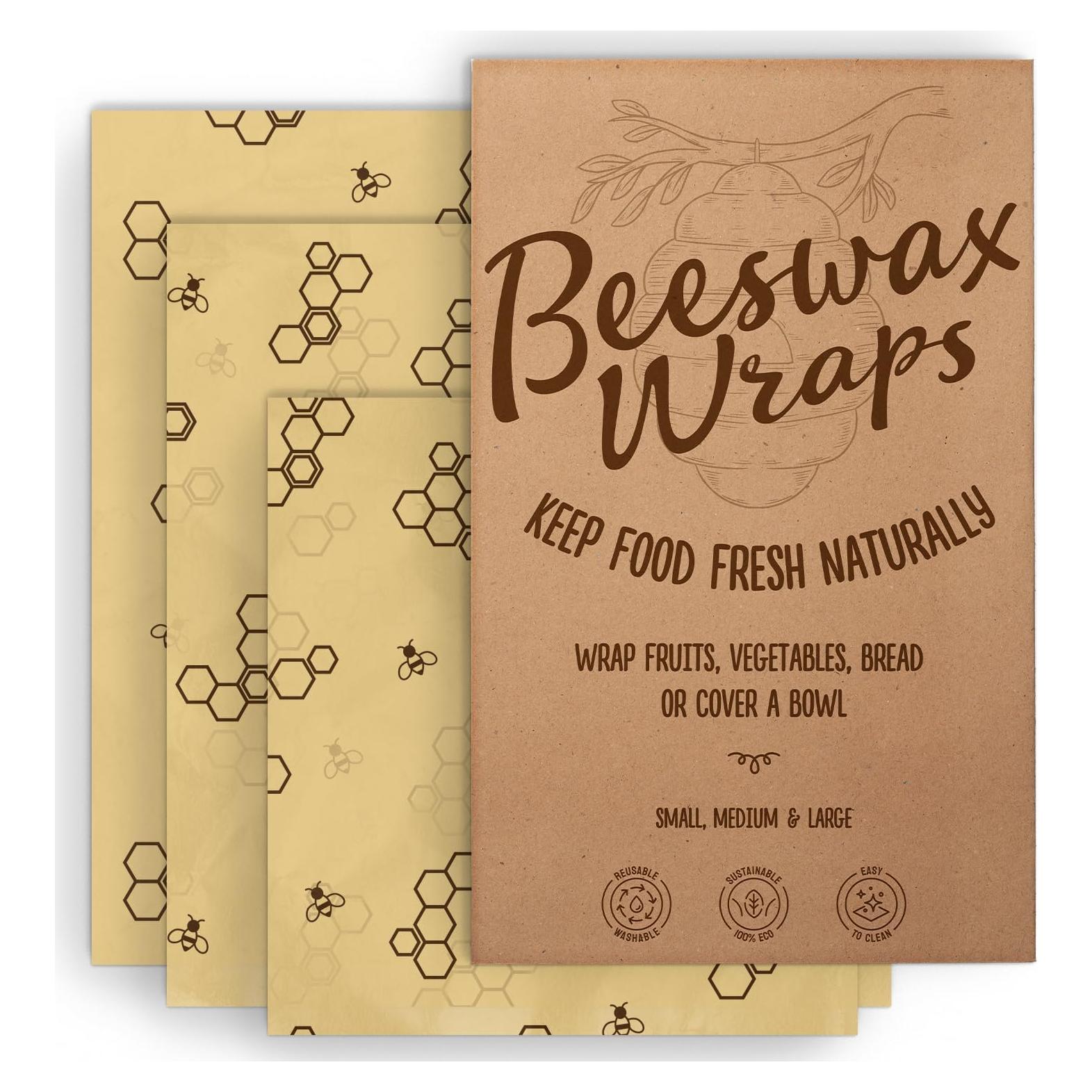 Envolturas de Cera de Abeja Reutilizables ClinkinOn - 3 Tamaños