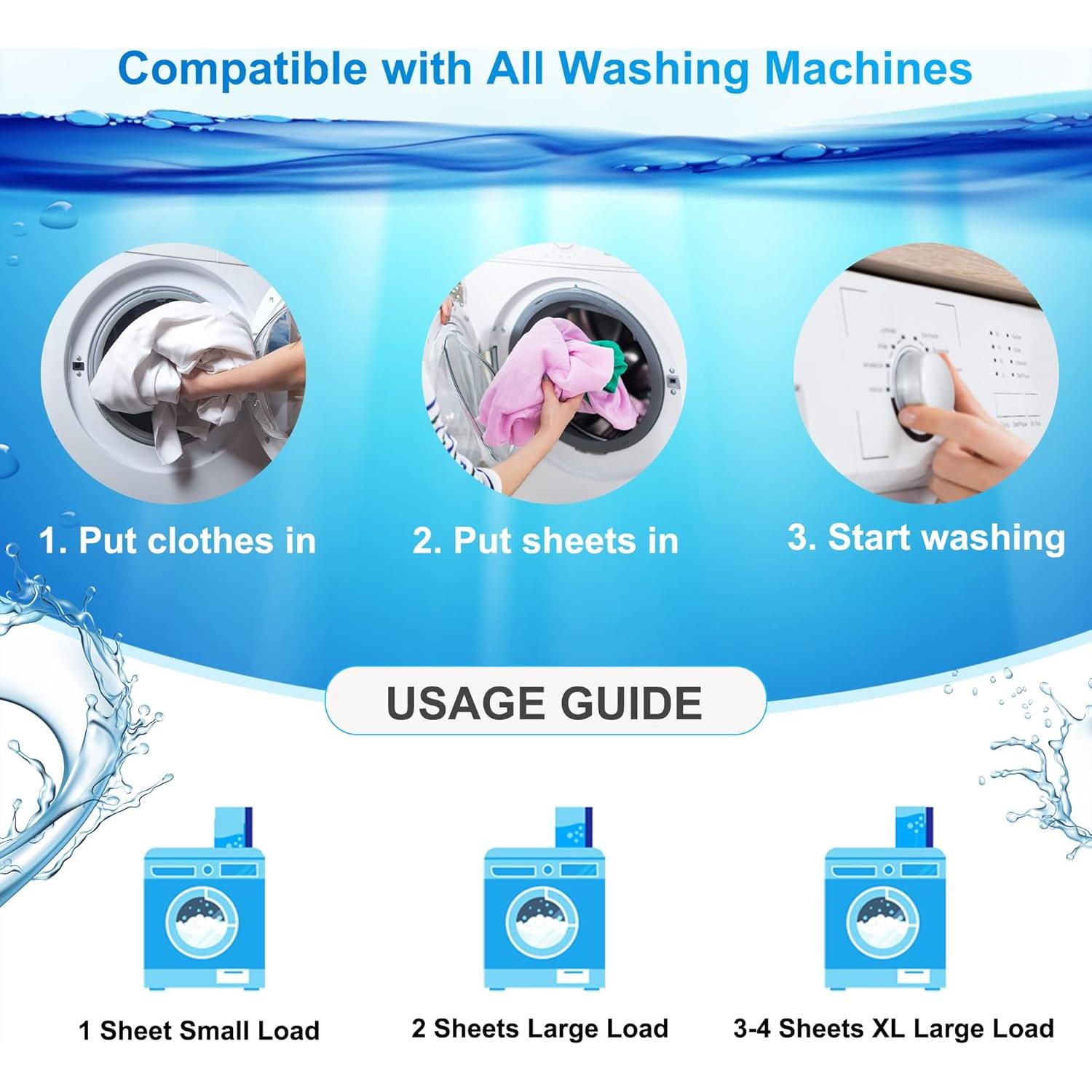 Hojas de detergente LANSIRY 200 cargas aroma lino fresco