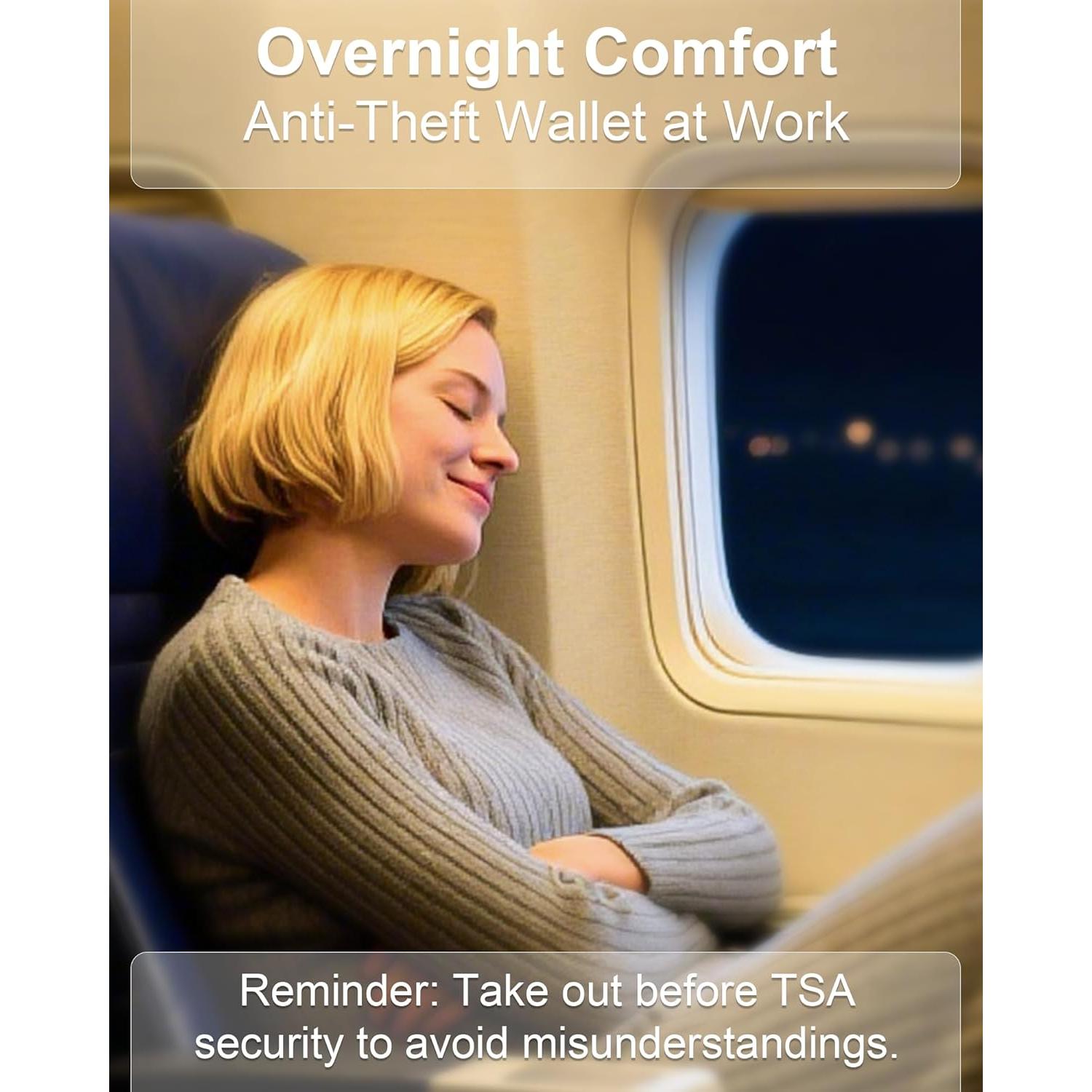 Cinturón de Dinero Oculto RFID Bamneat Beige 3ra Generación