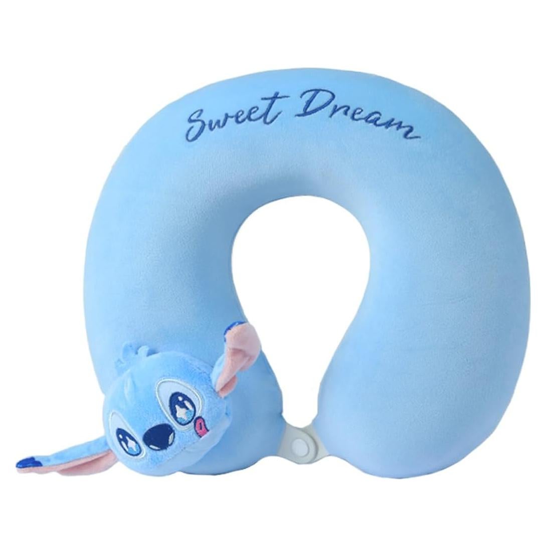 Almohada de Viaje MINISO Disney Stitch 100% Espuma de Memoria