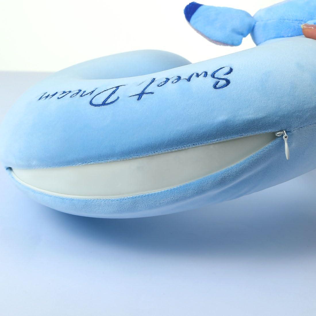 Almohada de Viaje MINISO Disney Stitch 100% Espuma de Memoria
