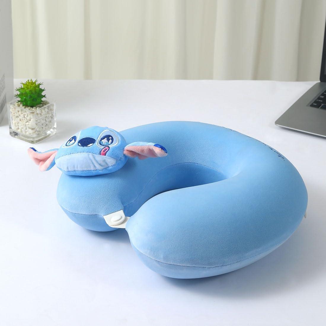 Almohada de Viaje MINISO Disney Stitch 100% Espuma de Memoria