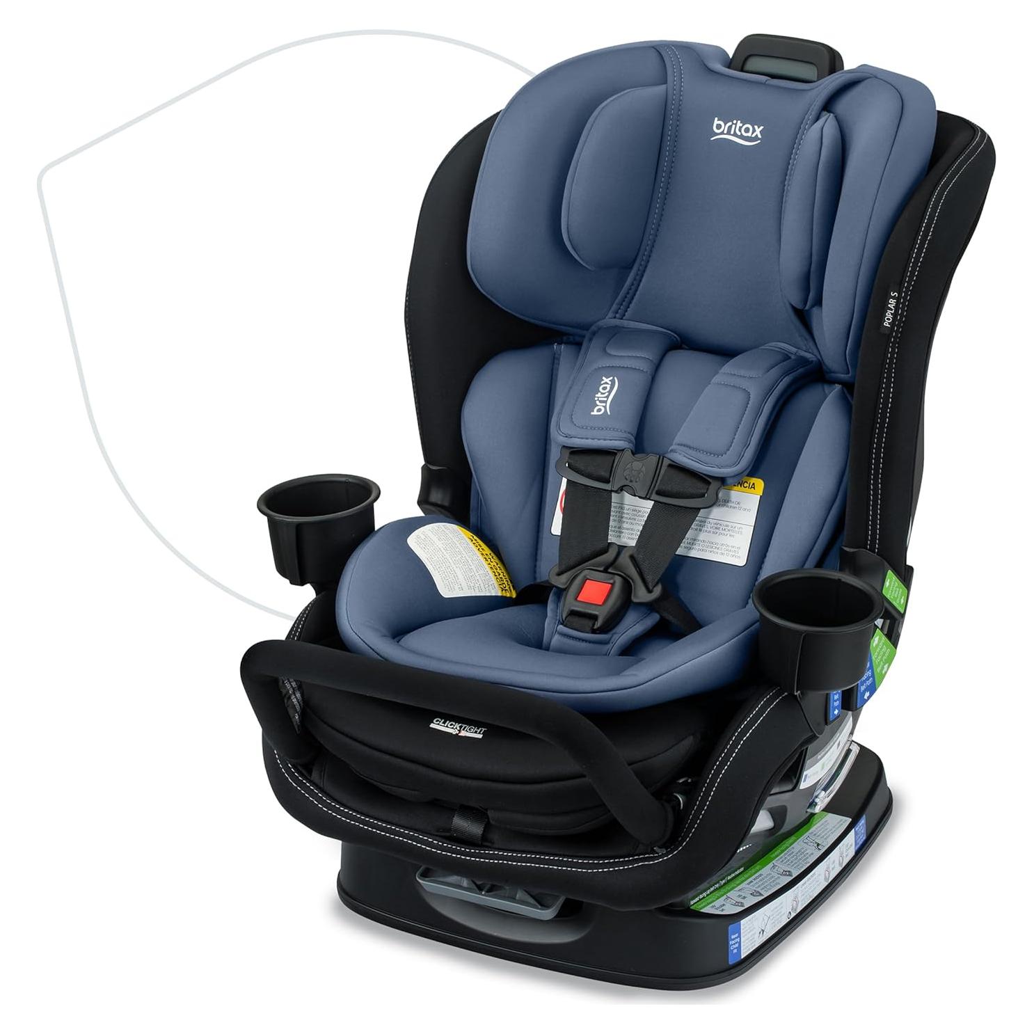 Asiento de auto convertible Britax Poplar S, 2 en 1, 17" SpaceSaver