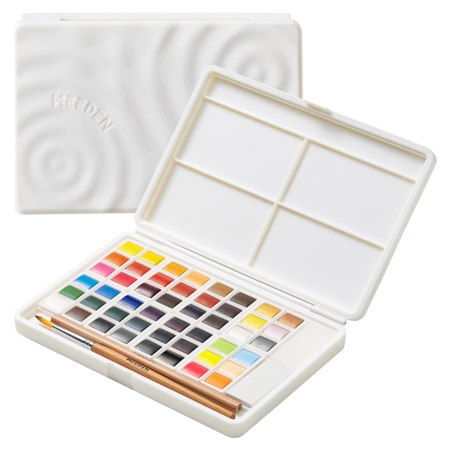 Juego de Pintura Acuarela MEEDEN 48 Colores Portátil