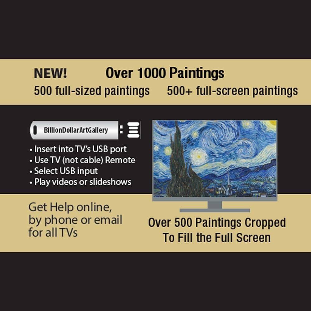 Galería de Arte BillionDollar - 500 Pinturas para Televisor