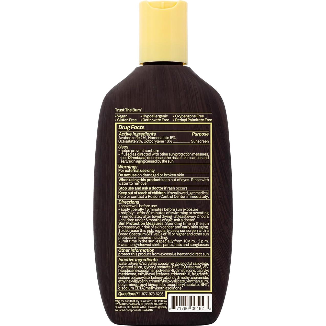 Protector Solar Sun Bum SPF 15 - Loción Hidratante 236.6 ml