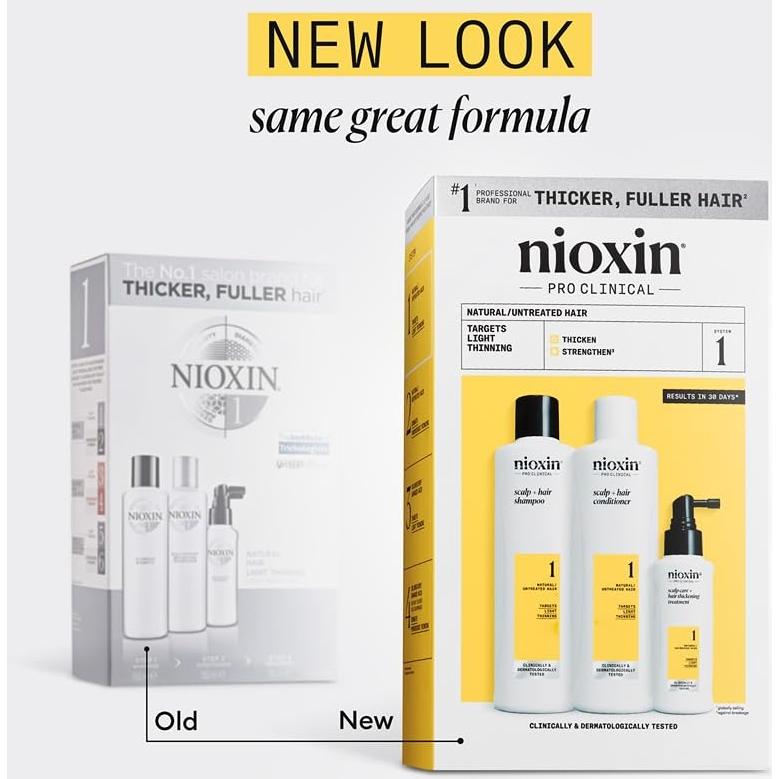 Kit de Engrosamiento de Cabello Nioxin Sistema 1 - 1 Mes