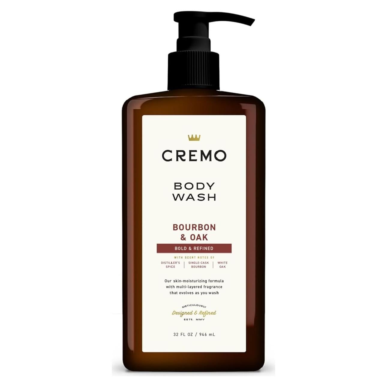 Gel de Ducha Cremo para Hombres 32oz Bourbon y Roble