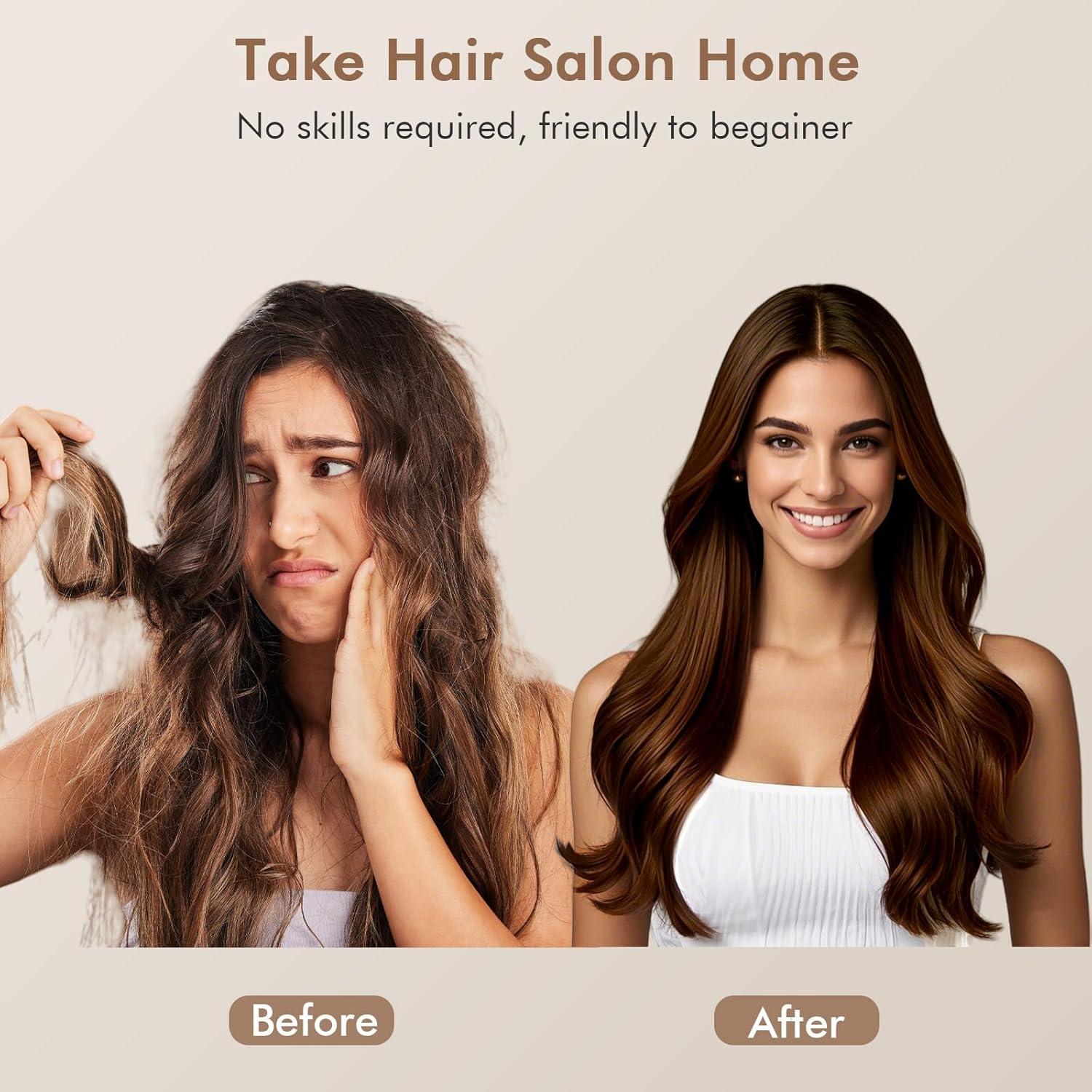 Cepillo Secador y Alisador Webeauty H3B 2 en 1 Rosa/Blanco