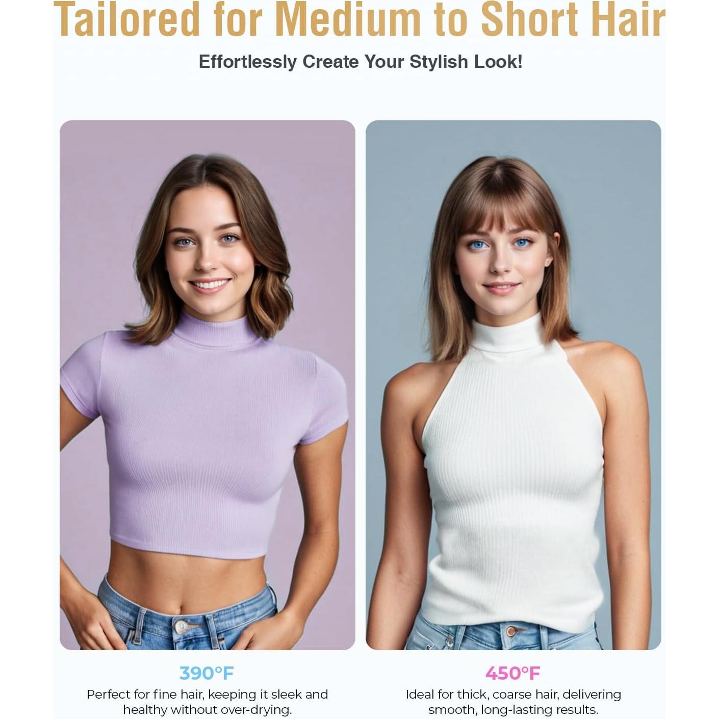 Plancha de Rizar Compacta FURIDEN Lite 390F Azul para Viajes