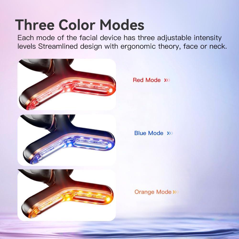 Masajeador Facial NUAKENE 3 Modos 6 en 1 para Cuidado de Piel