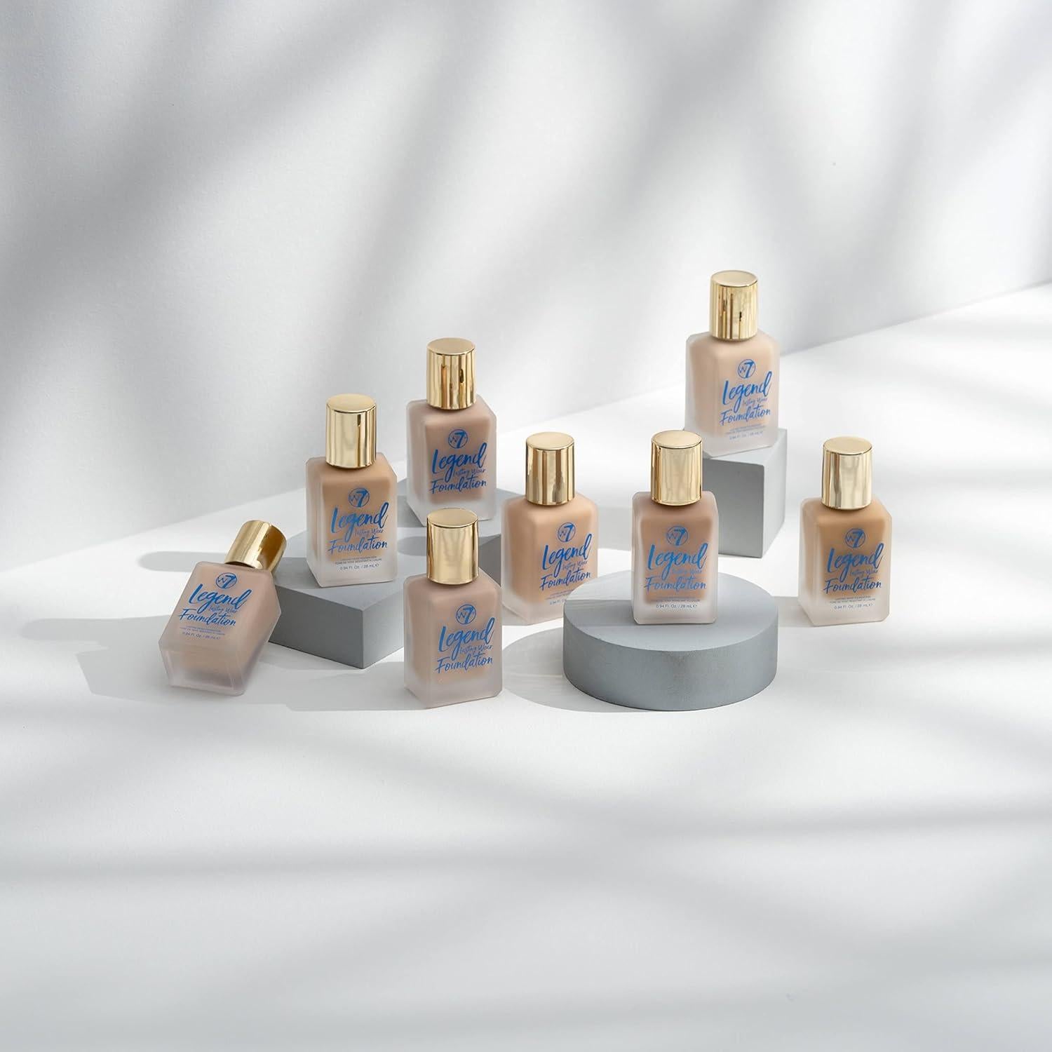 Base Líquida W7 Legend - Acabado Mate 28ml Color Buff