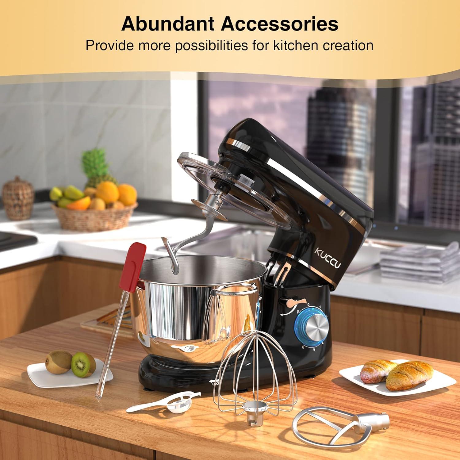 Batidora de pie eléctrica KUCCU SM1504X 6.5L 660W negra