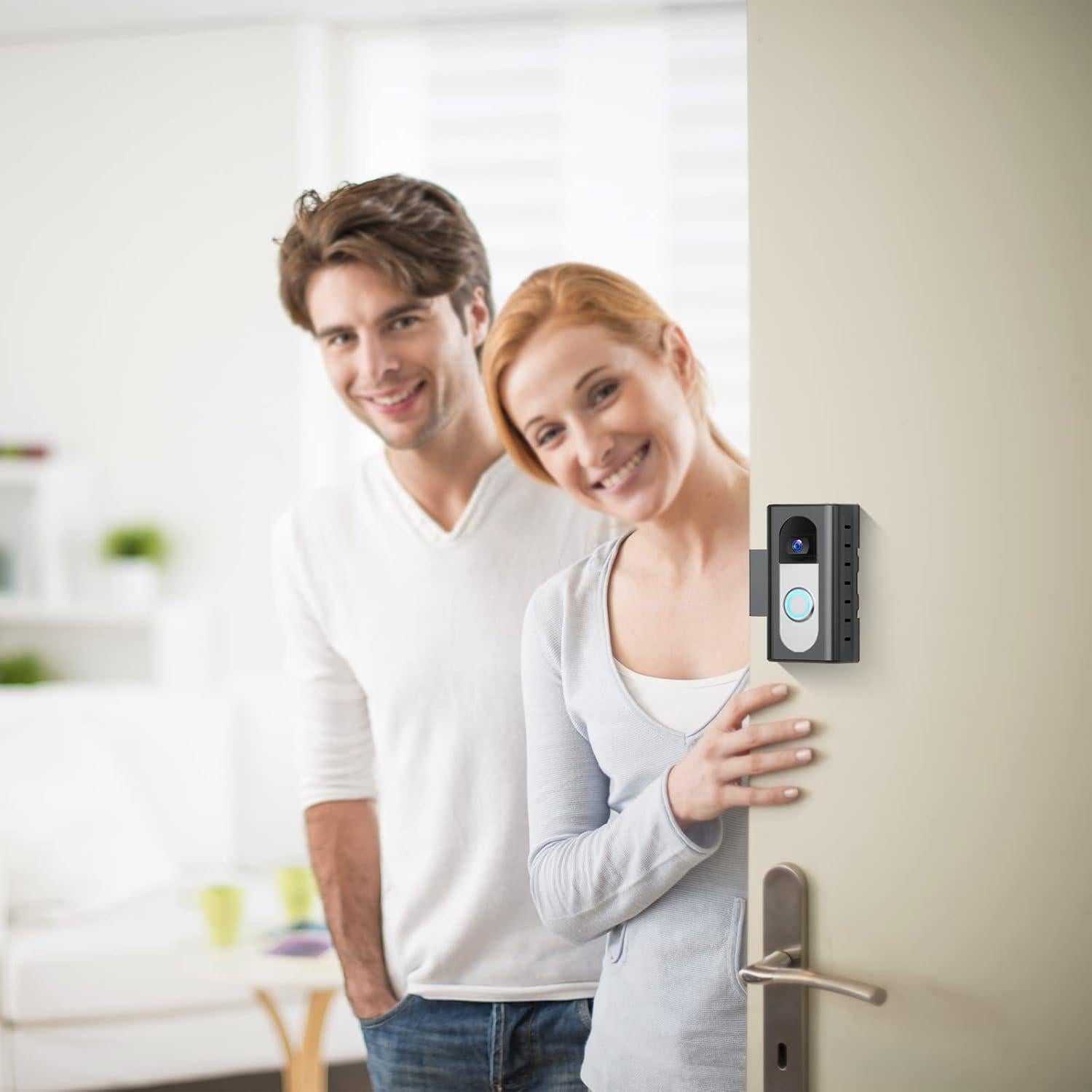 Soporte para Timbre de Video QIBOX a Prueba de Robo Negro