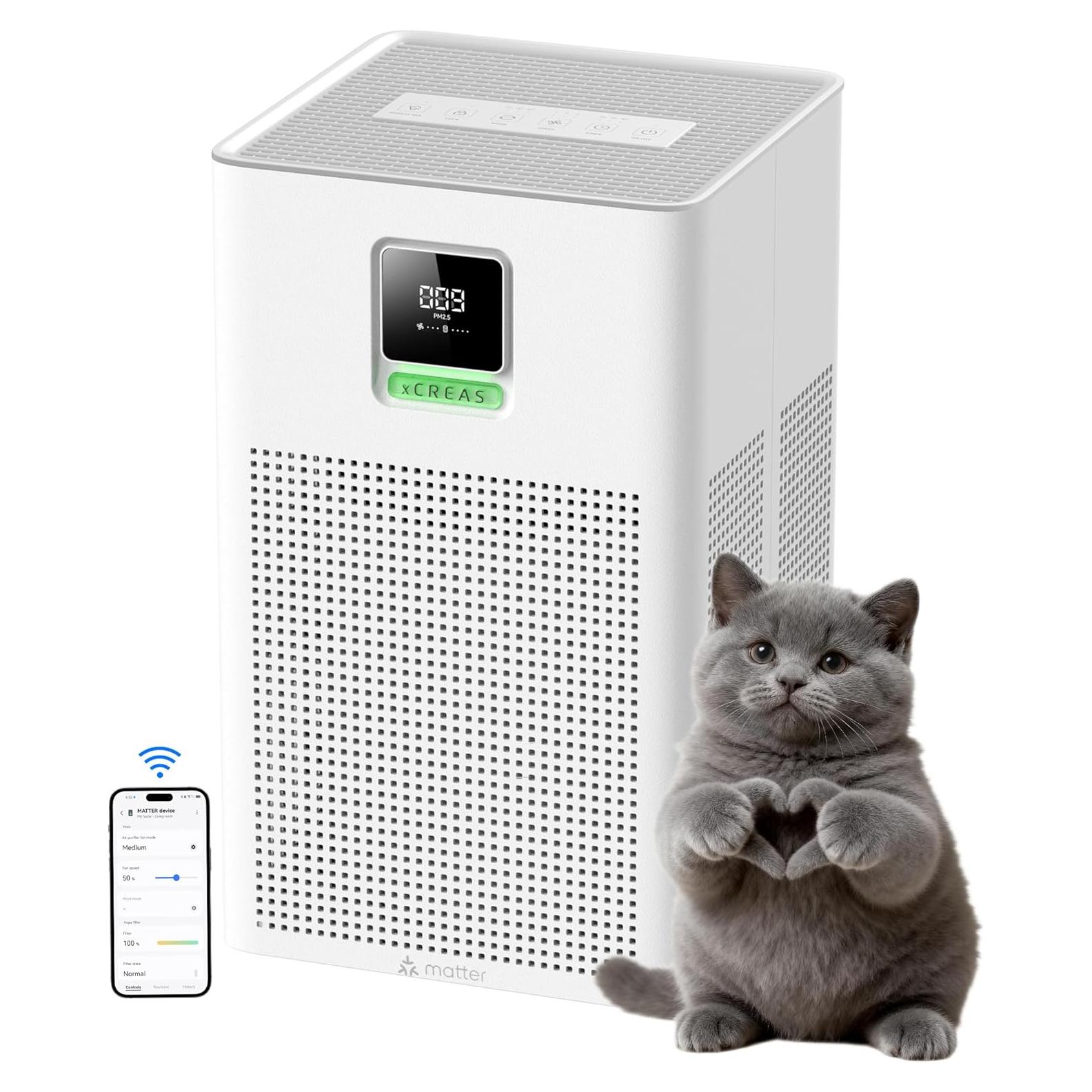 Purificador de Aire Inteligente xCREAS Brivo300s 180 m²/h