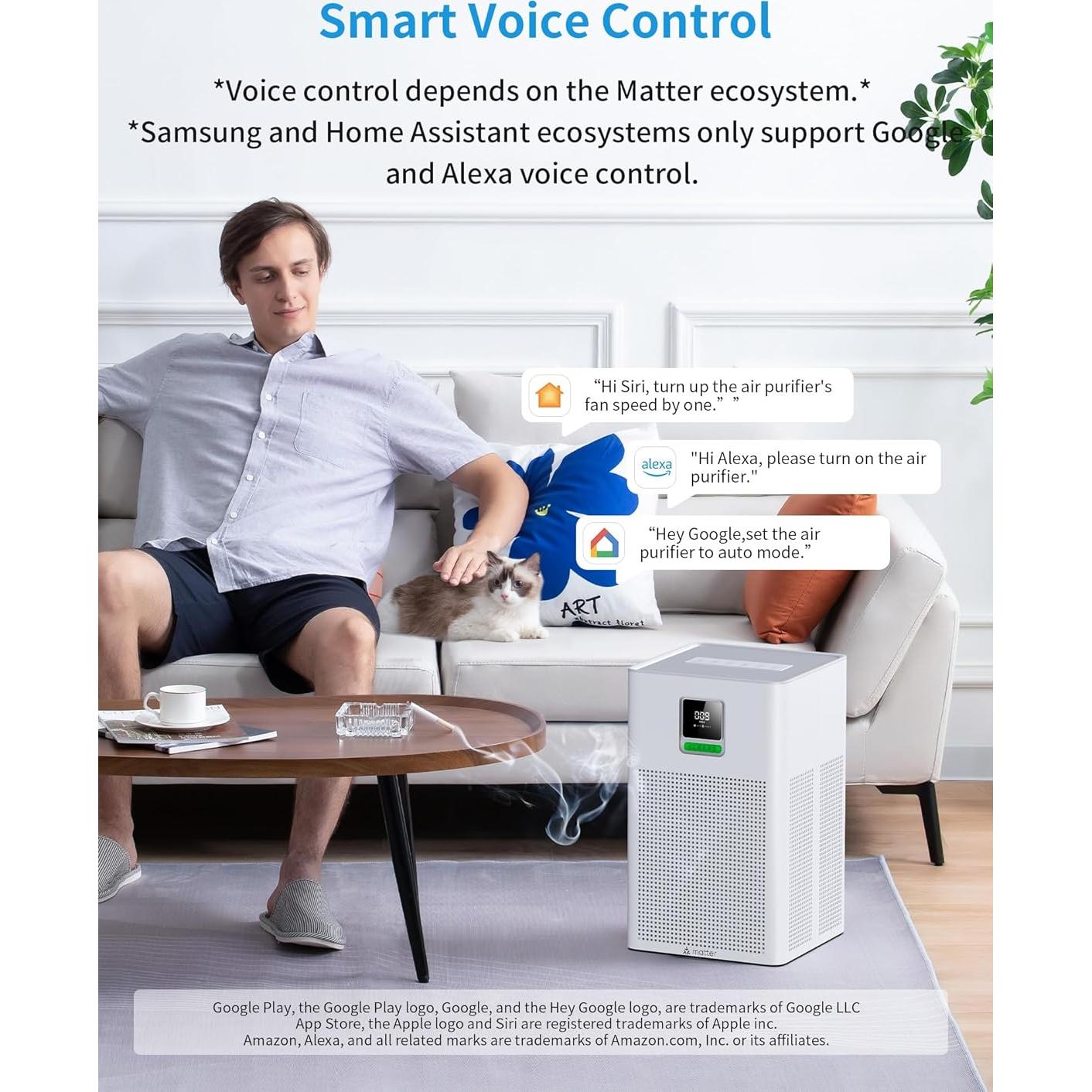 Purificador de Aire Inteligente xCREAS Brivo300s 180 m²/h