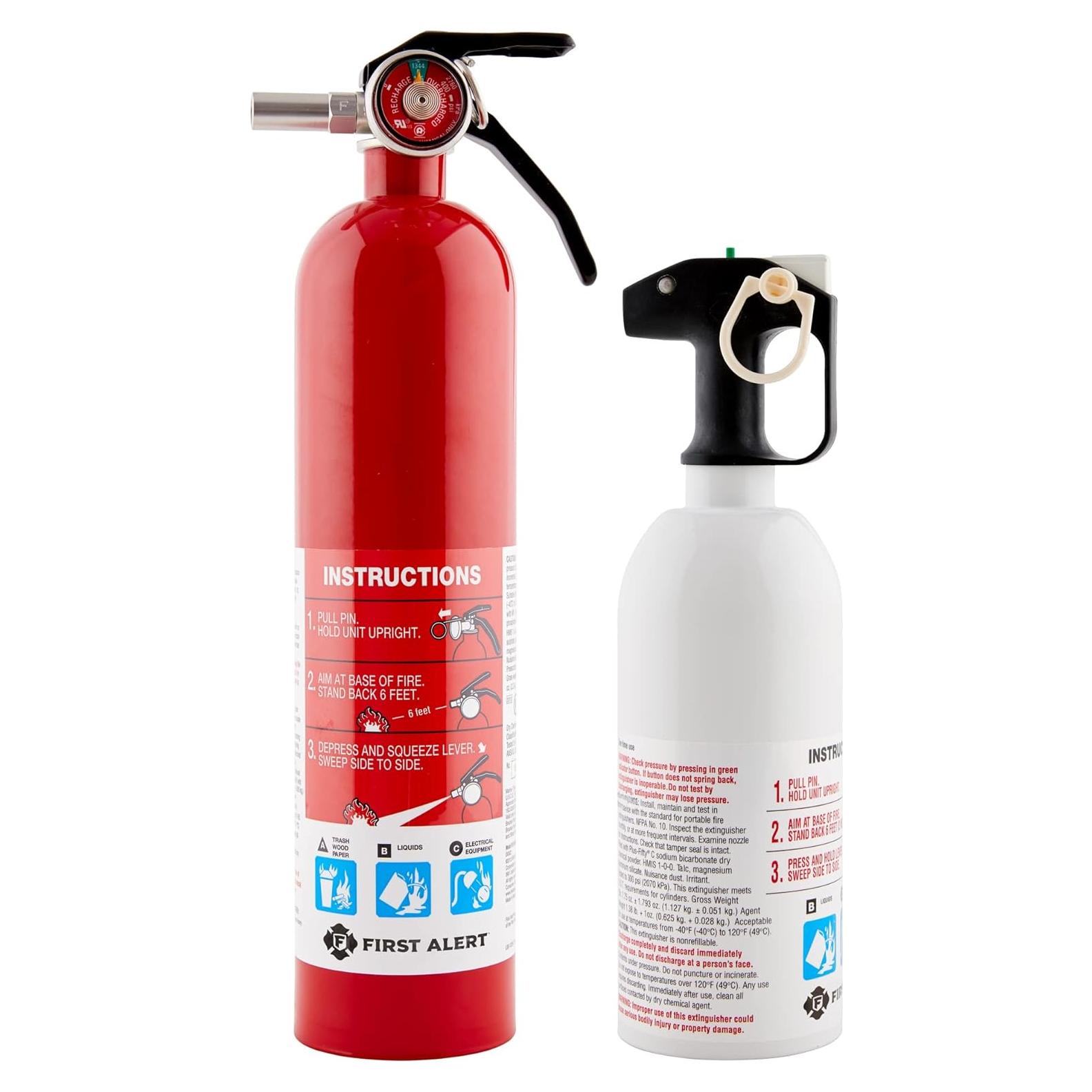 Extintores de Incendios First Alert Home1 y Kitchen5 - Combo
