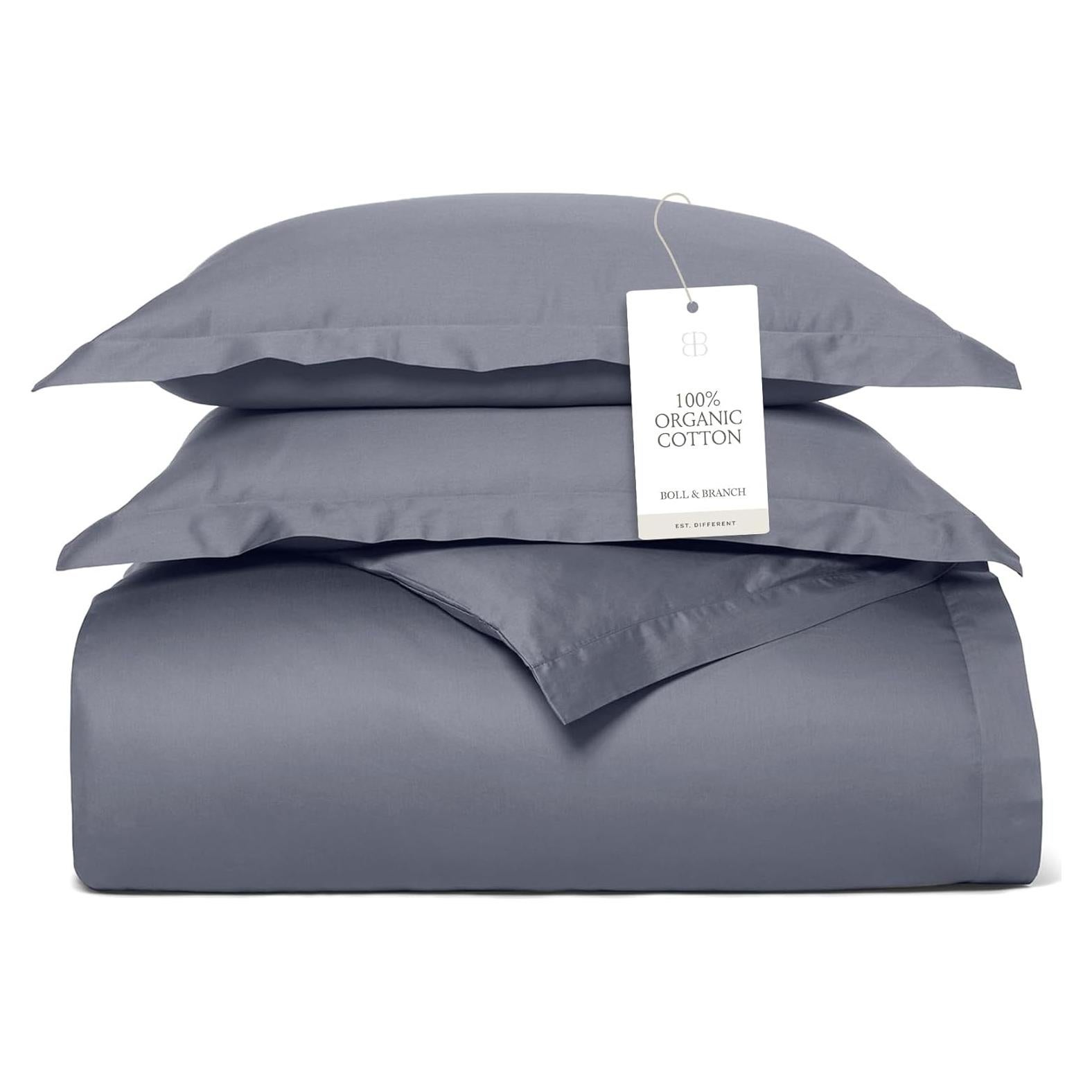 Juego de Edredón Twin BOLL & BRANCH 100% Algodón Orgánico Mineral