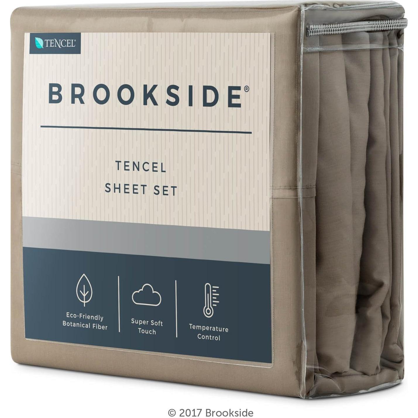 Juego de Sábanas Brookside Tencel Individual Arenisca 3 Piezas