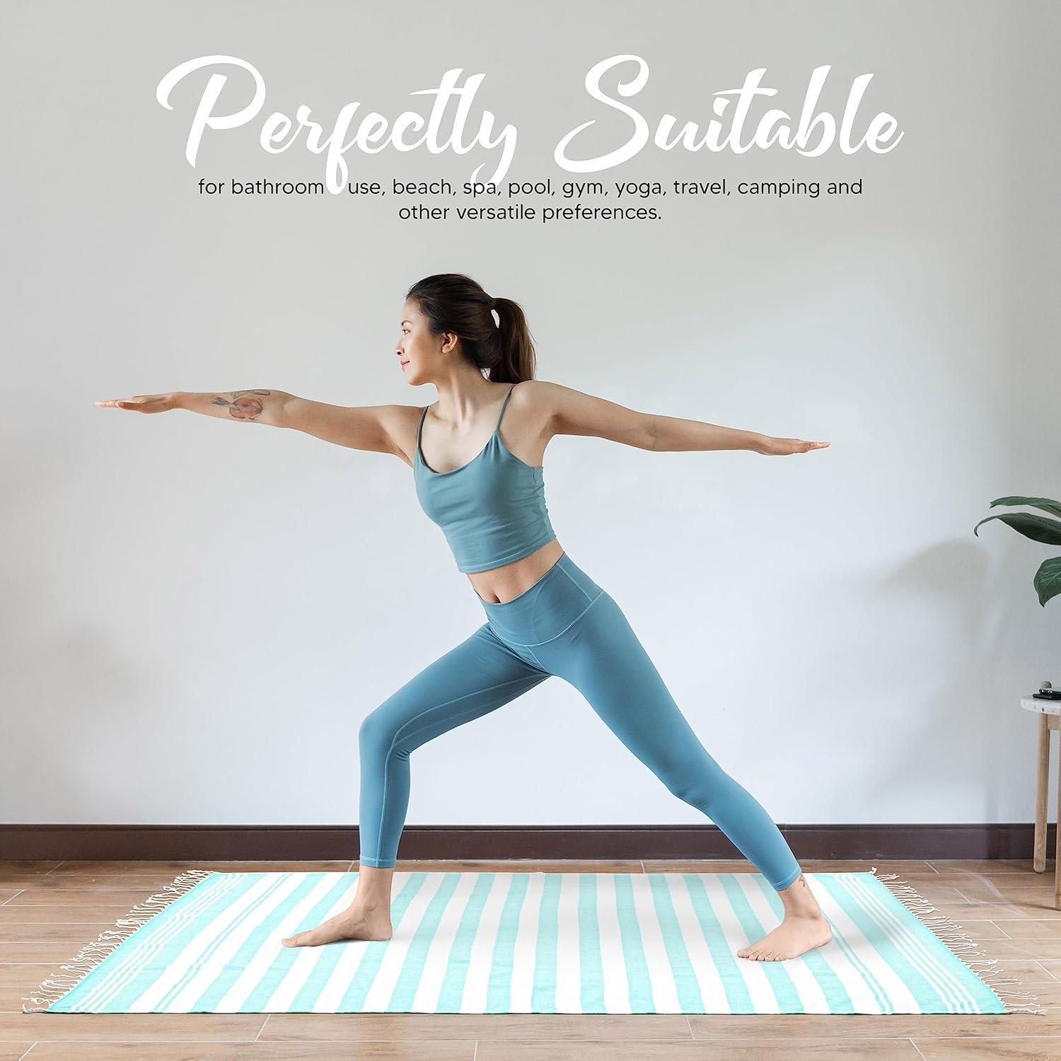 Toallas de Playa Utopia Paquete de 4 Algodón Aqua 182.9x101.6cm