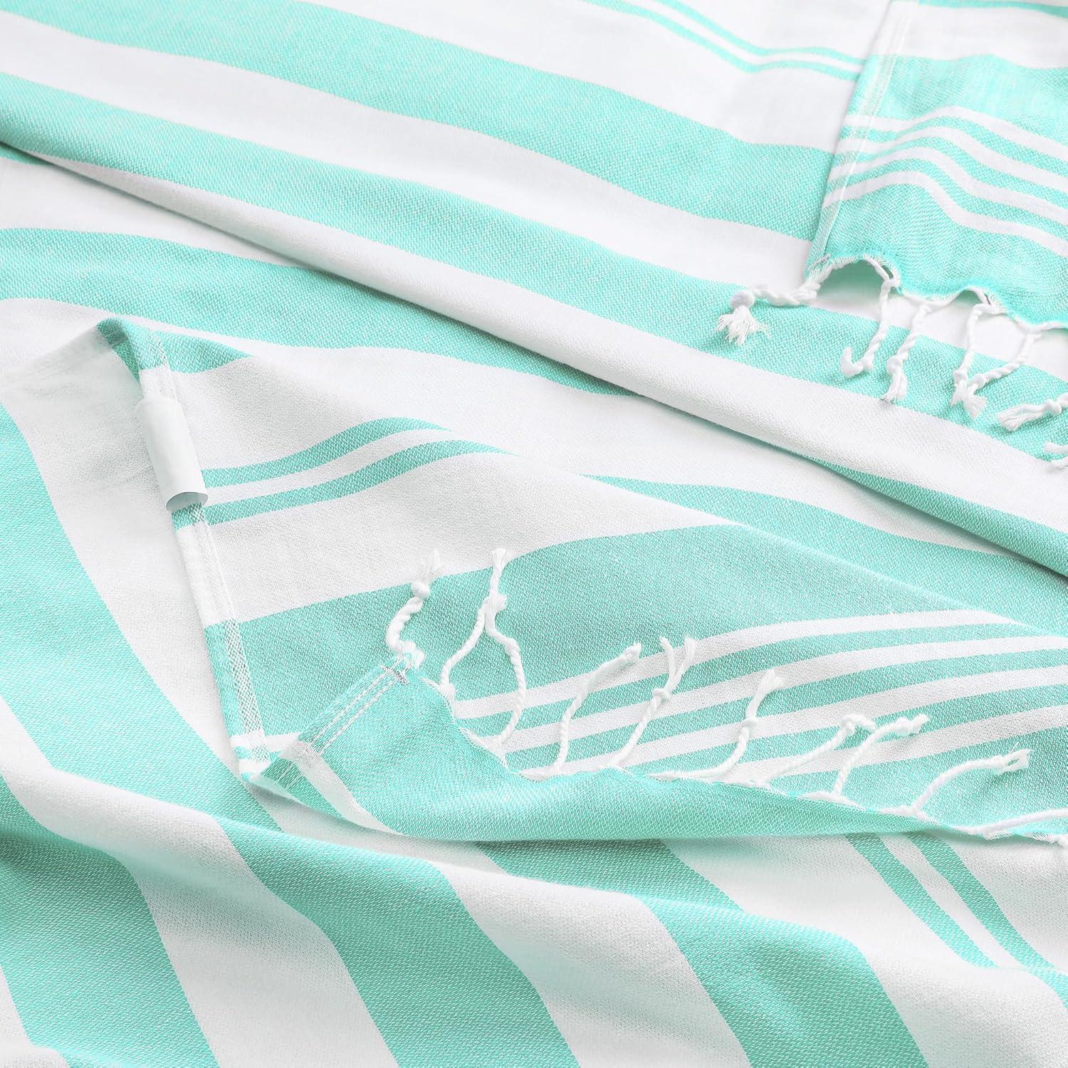 Toallas de Playa Utopia Paquete de 4 Algodón Aqua 182.9x101.6cm