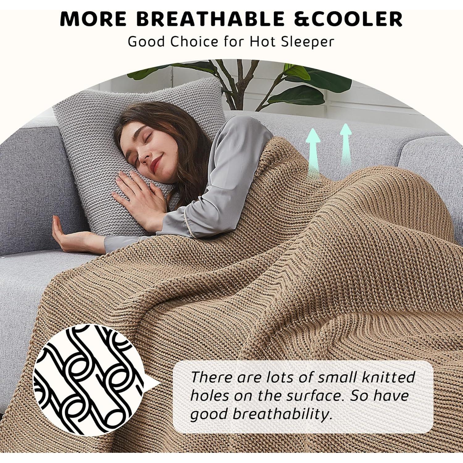 Manta Pesada Tejida L'AGRATY 122x183cm 5.4kg Transpirable