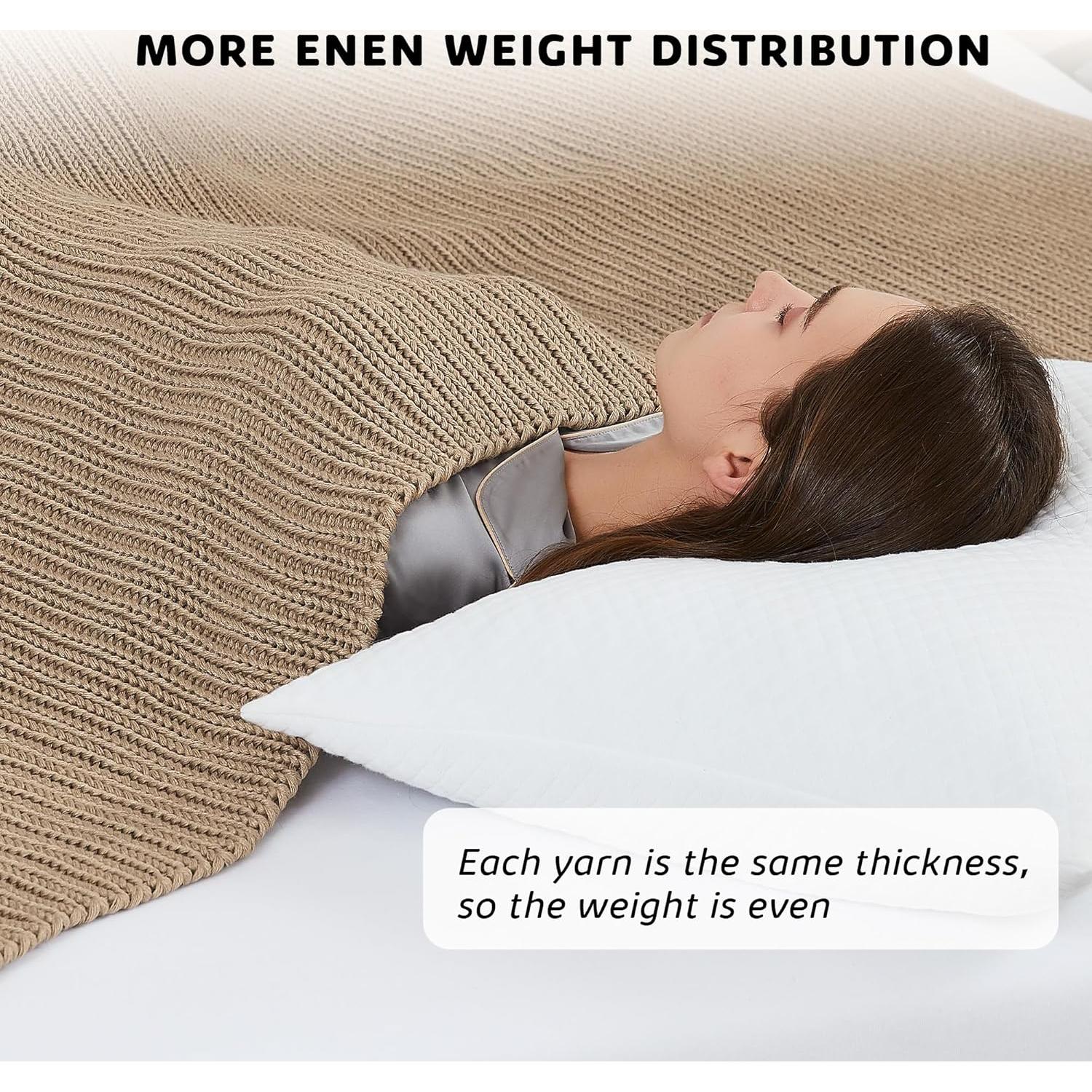 Manta Pesada Tejida L'AGRATY 122x183cm 5.4kg Transpirable