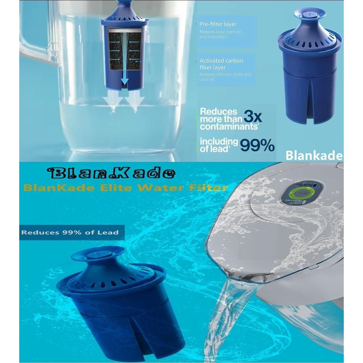 Filtro de Agua Elite Blankade - Reemplazo para Jarras Brita - 2 Unidades