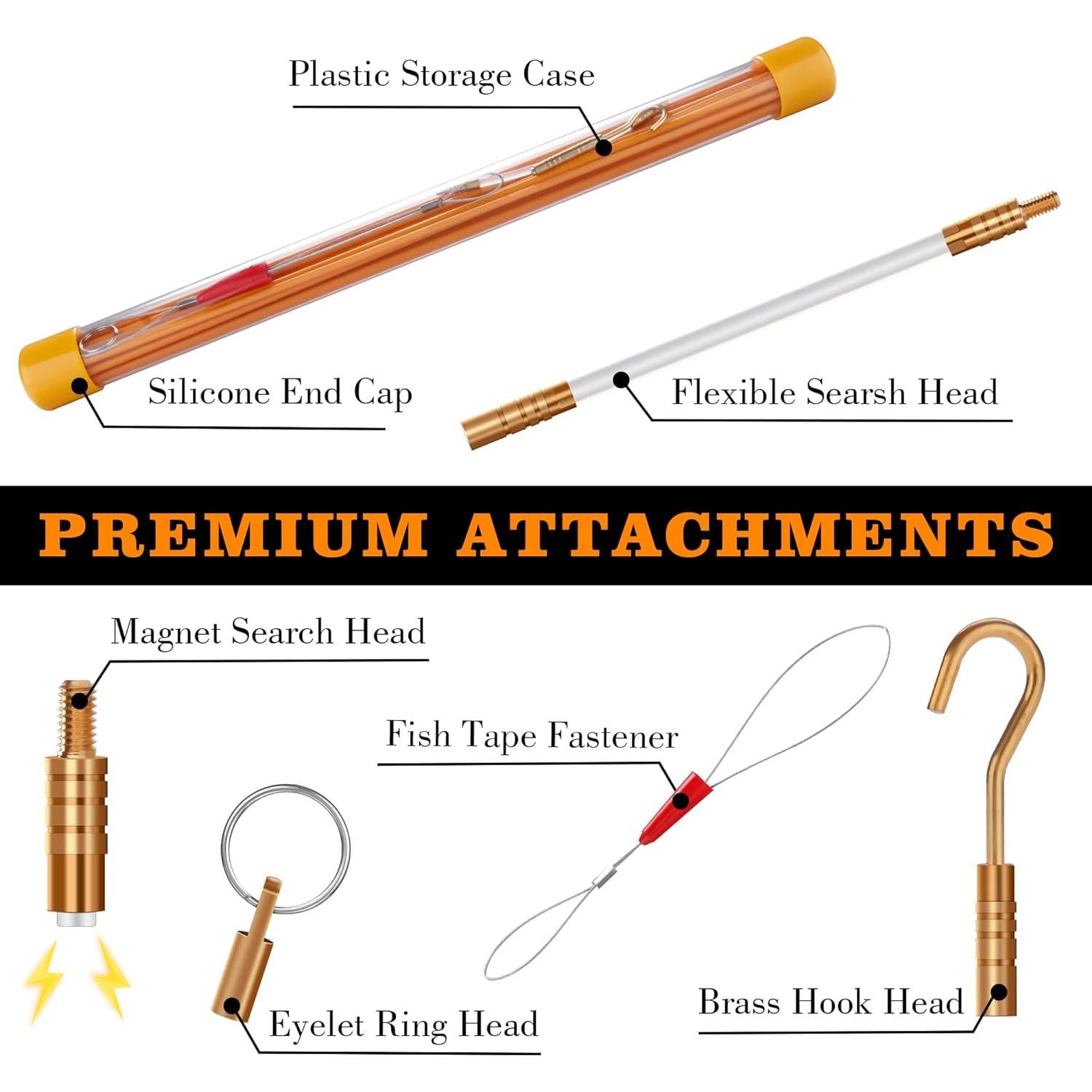 Kit de Herramientas para Pesca de Cables KOOTANS 6.7M