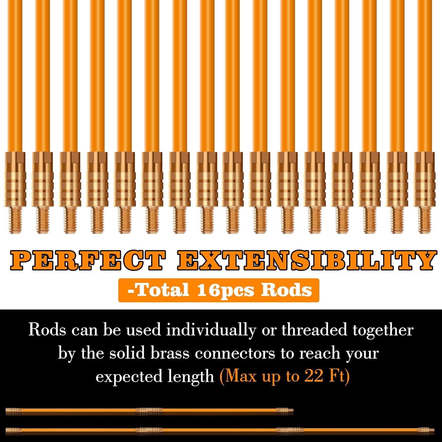 Kit de Herramientas para Pesca de Cables KOOTANS 6.7M