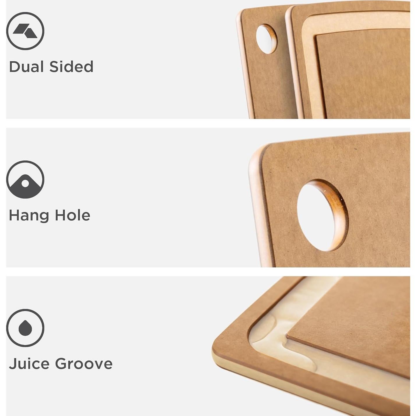 Tabla de Cortar Epicurean Gourmet 44.5x33 cm Nuez Natural