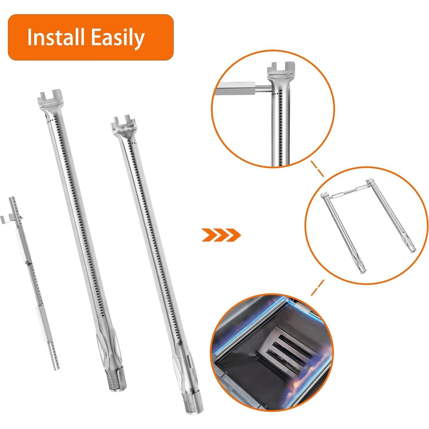 Piezas de Repuesto Weber Spirit II 200 - Deflector, Barras y Quemador