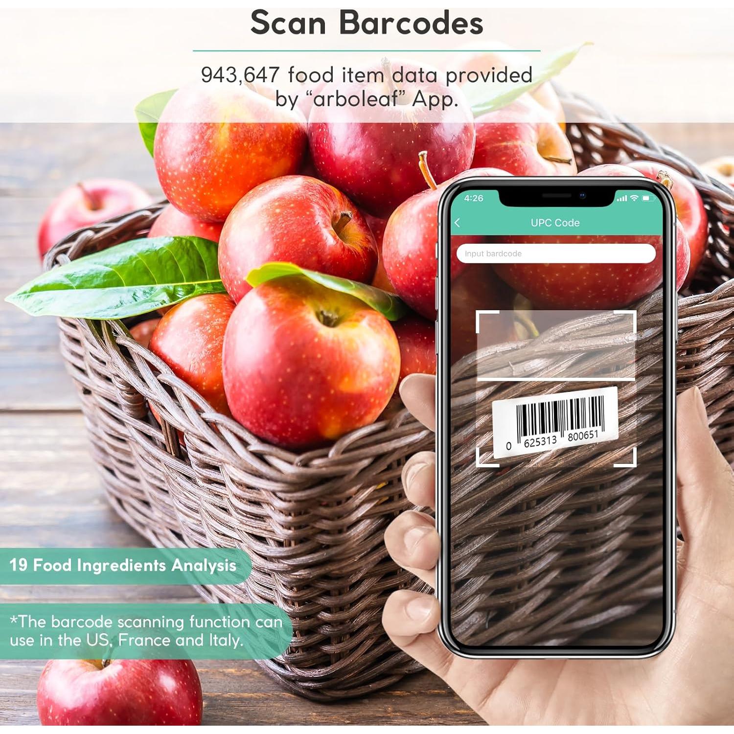 Báscula de Cocina Digital Arboleaf CK10G 10kg con App