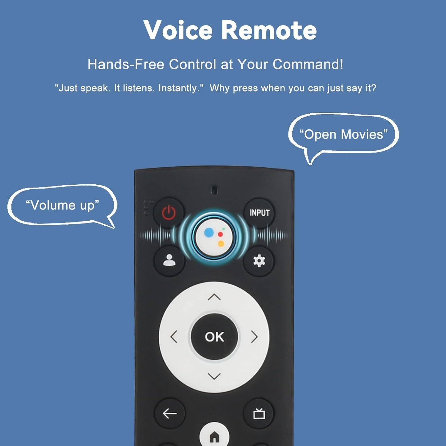 Control Remoto de Voz Hisense ERF3M90H para Google TV 4K UHD