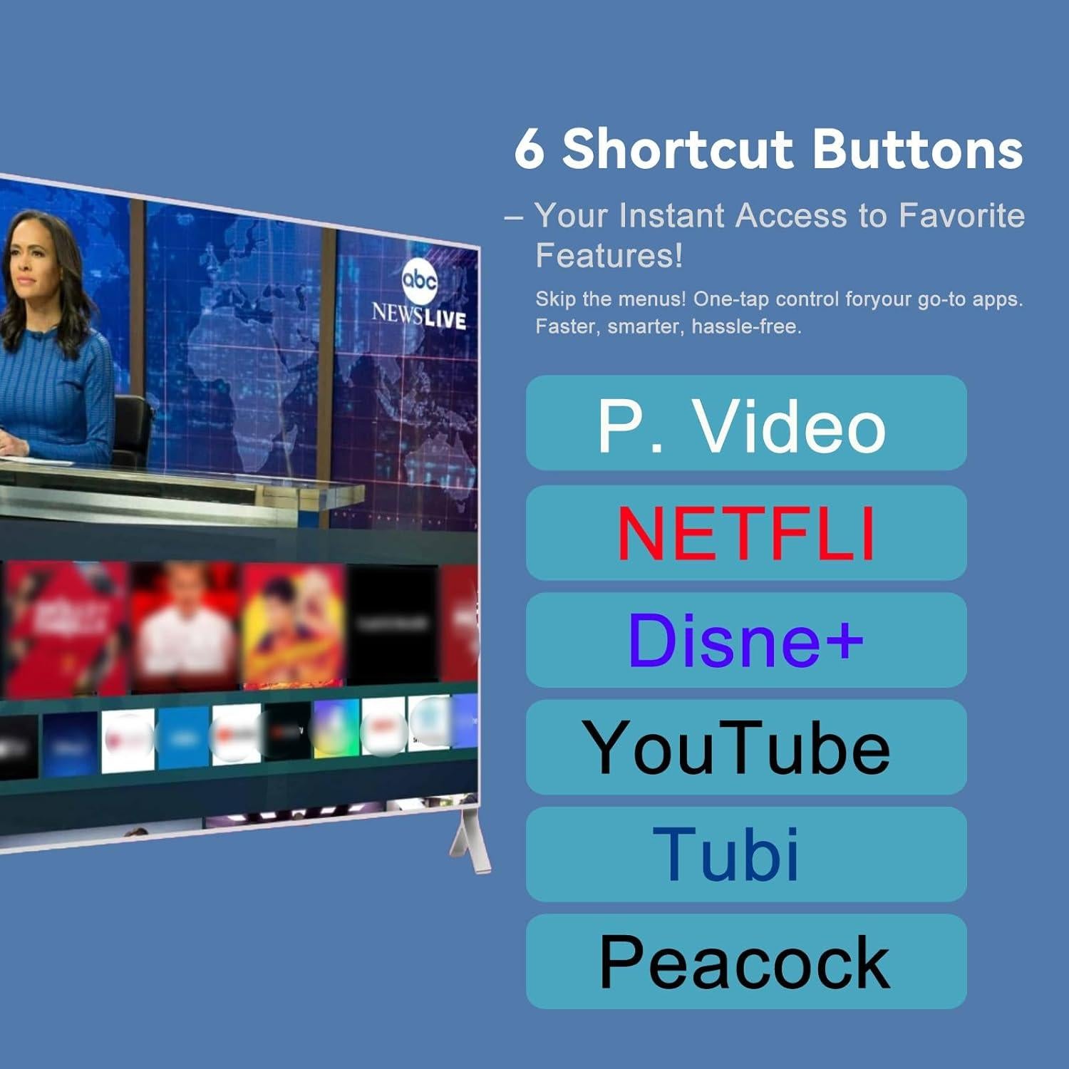 Control Remoto de Voz Hisense ERF3M90H para Google TV 4K UHD